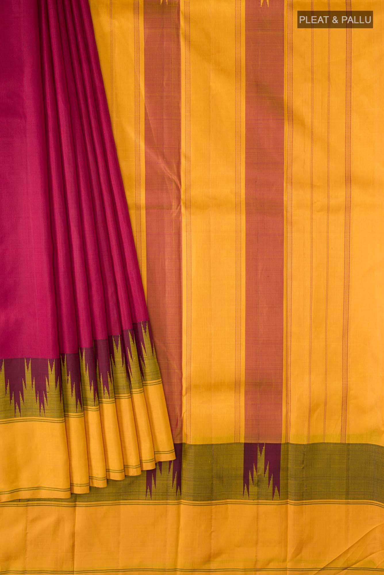 Maroon Kanchipuram Silk Saree