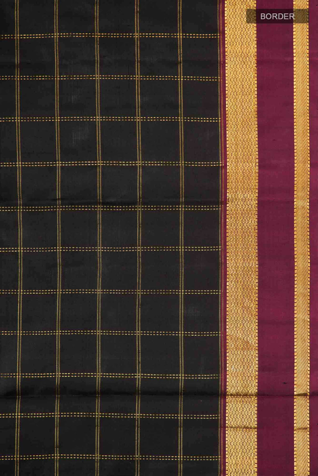 Black Kanchipuram Silk Saree