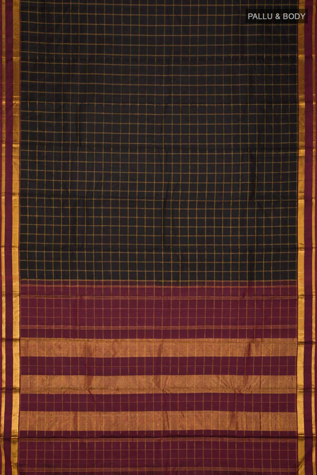 Black Kanchipuram Silk Saree