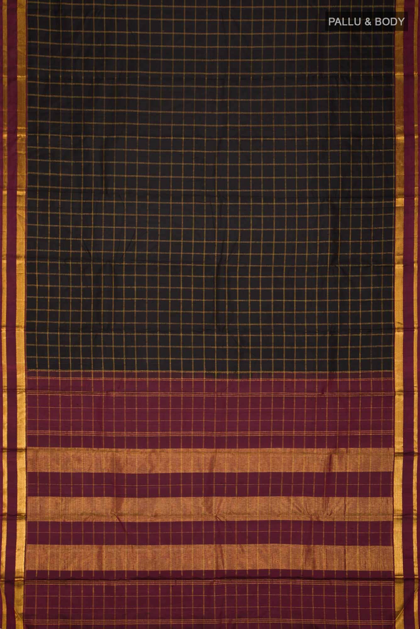 Black Kanchipuram Silk Saree