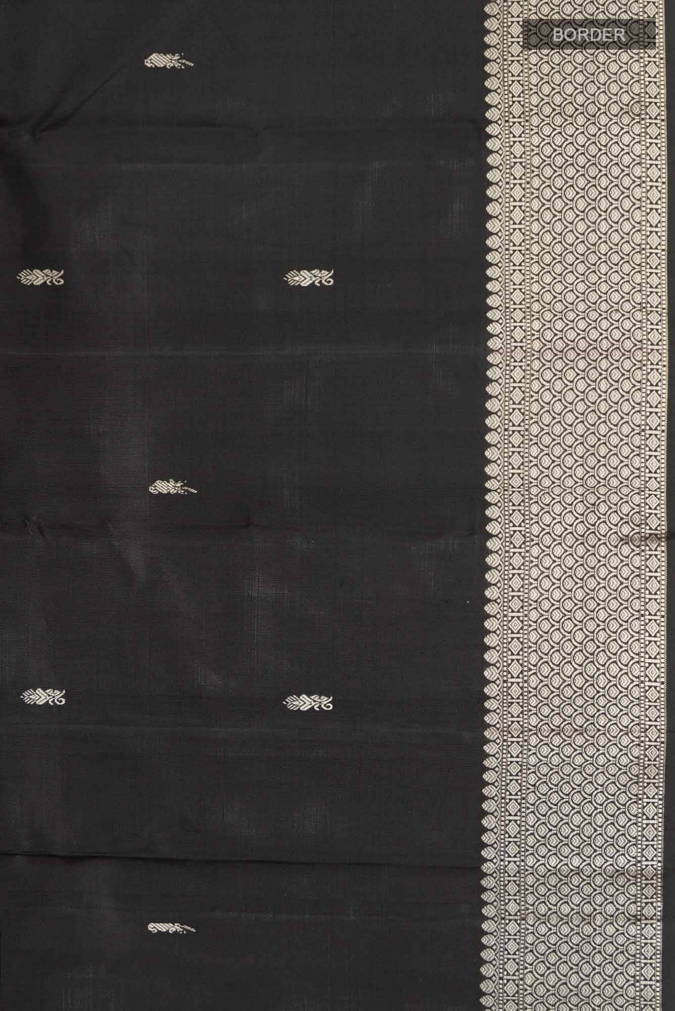 Black Kanchipuram Silk Saree