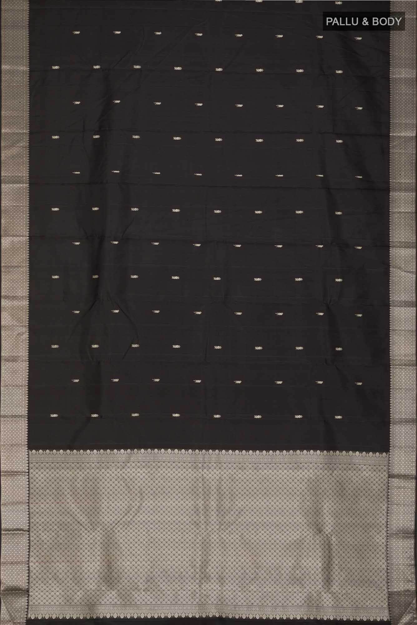 Black Kanchipuram Silk Saree