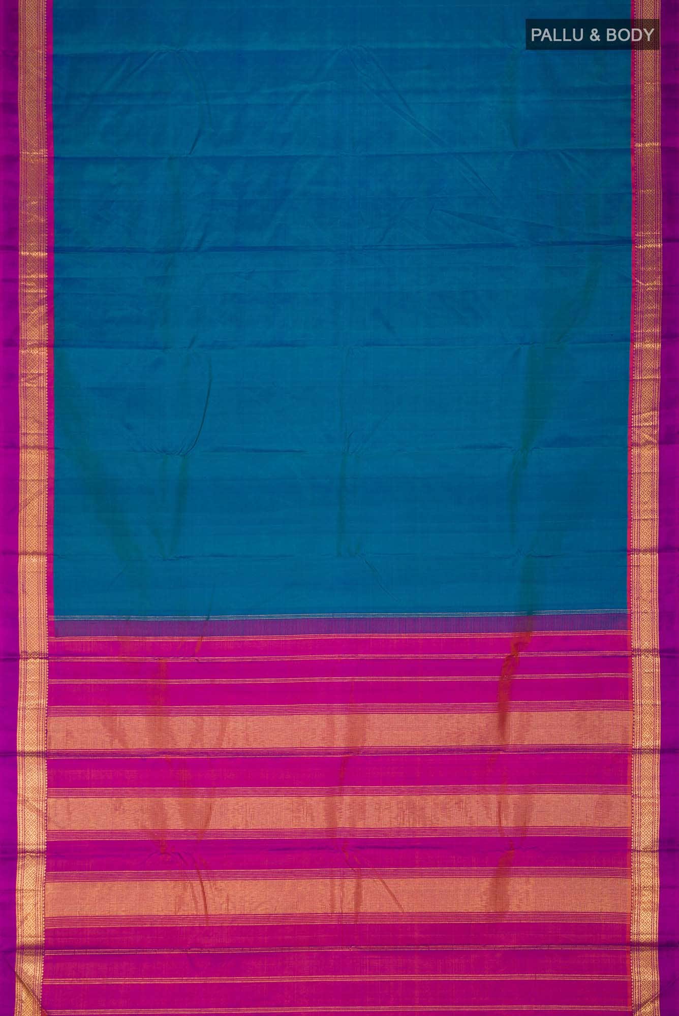 Blue Kanchipuram Silk Saree