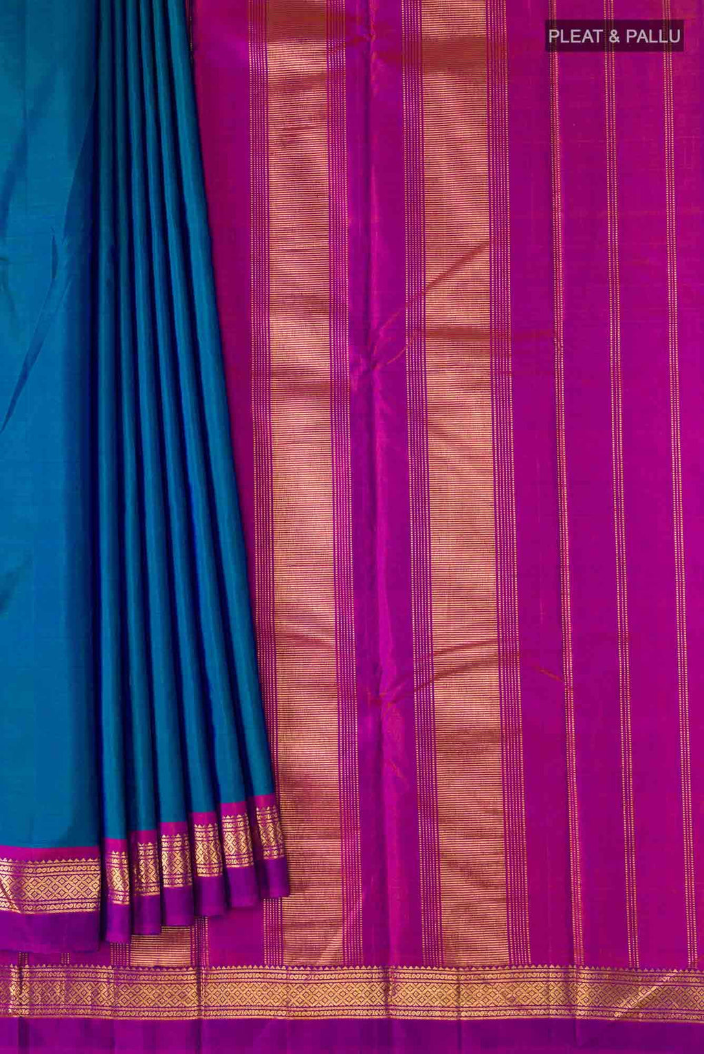 Blue Kanchipuram Silk Saree