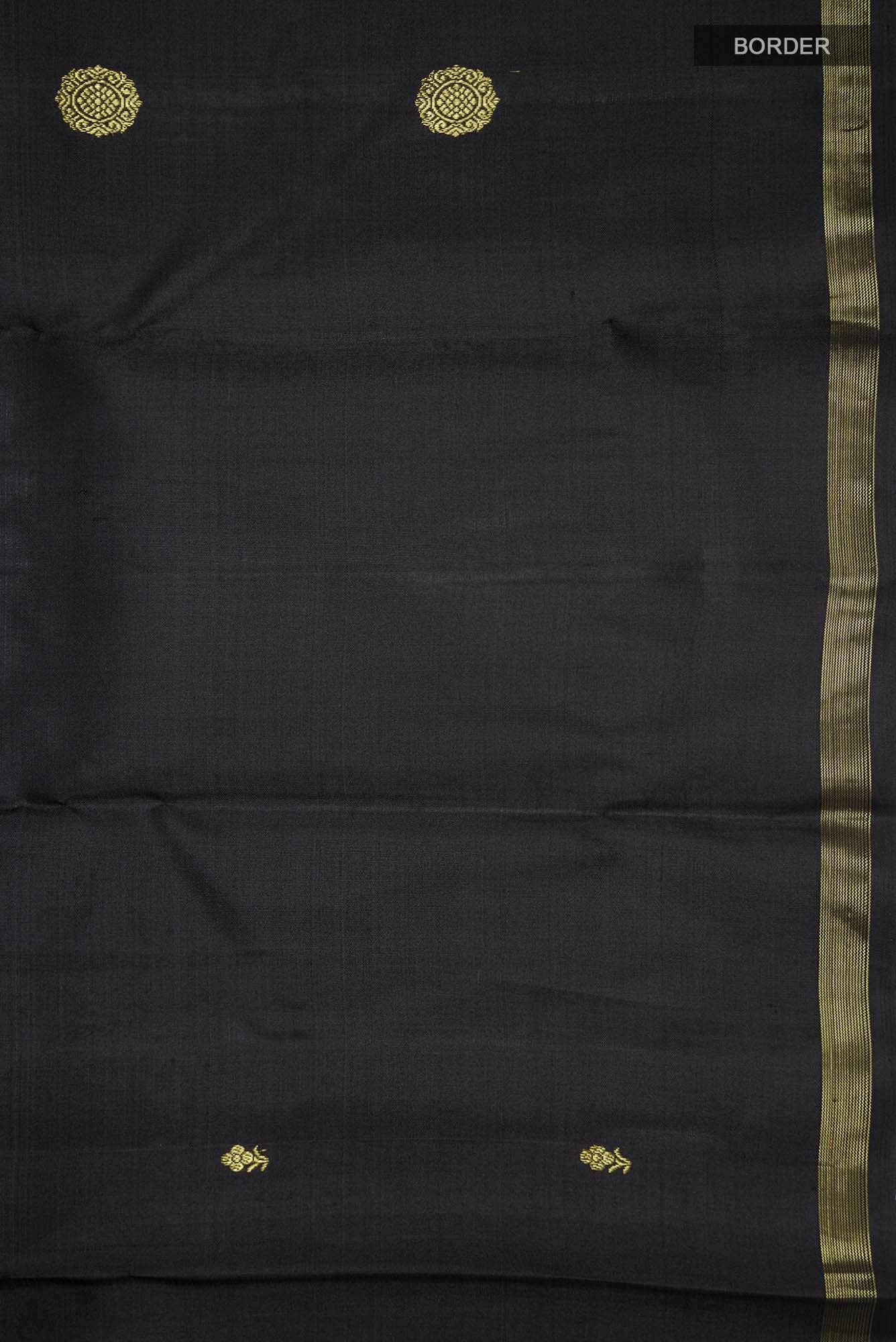 Black Kanchipuram Silk Saree