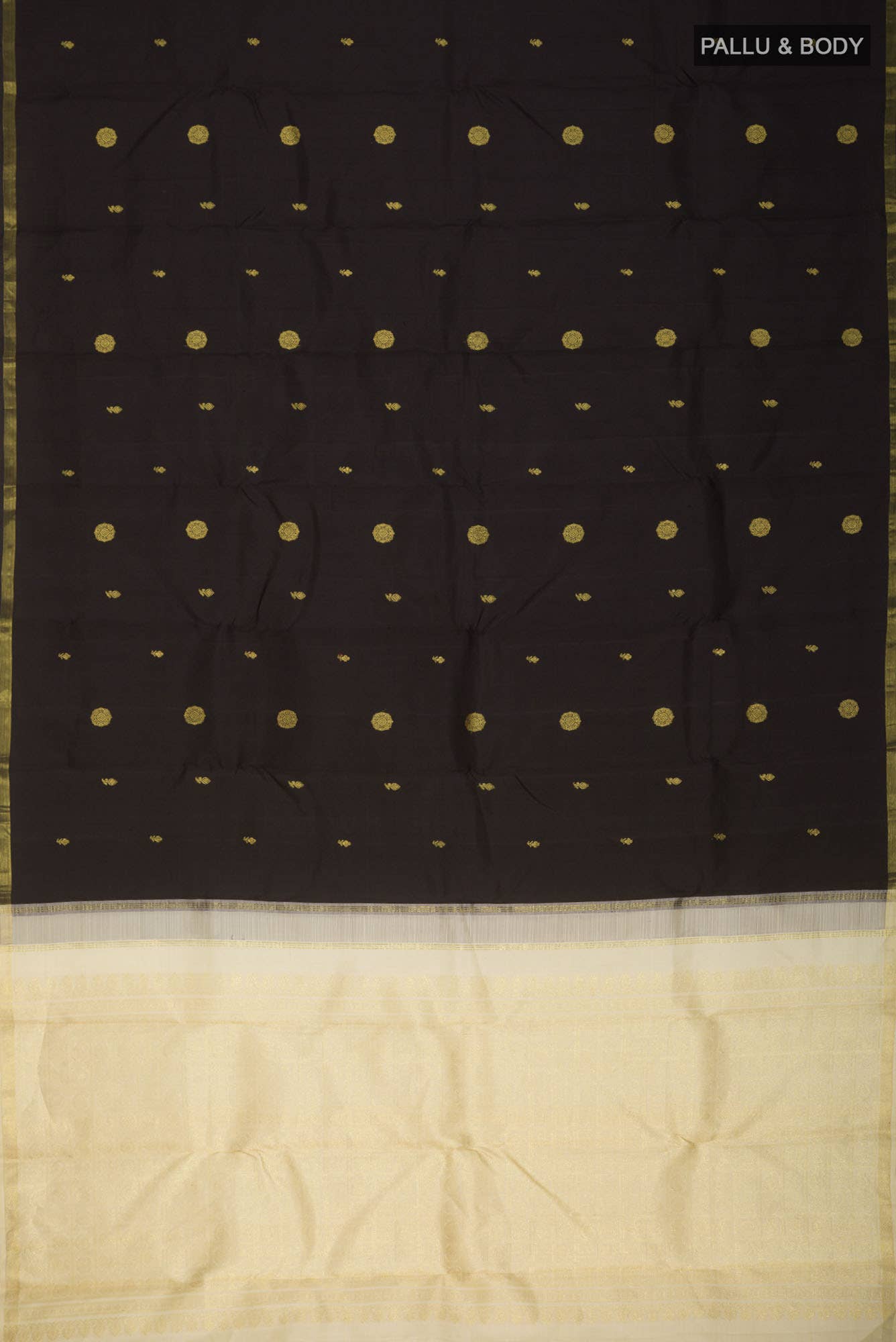 Black Kanchipuram Silk Saree