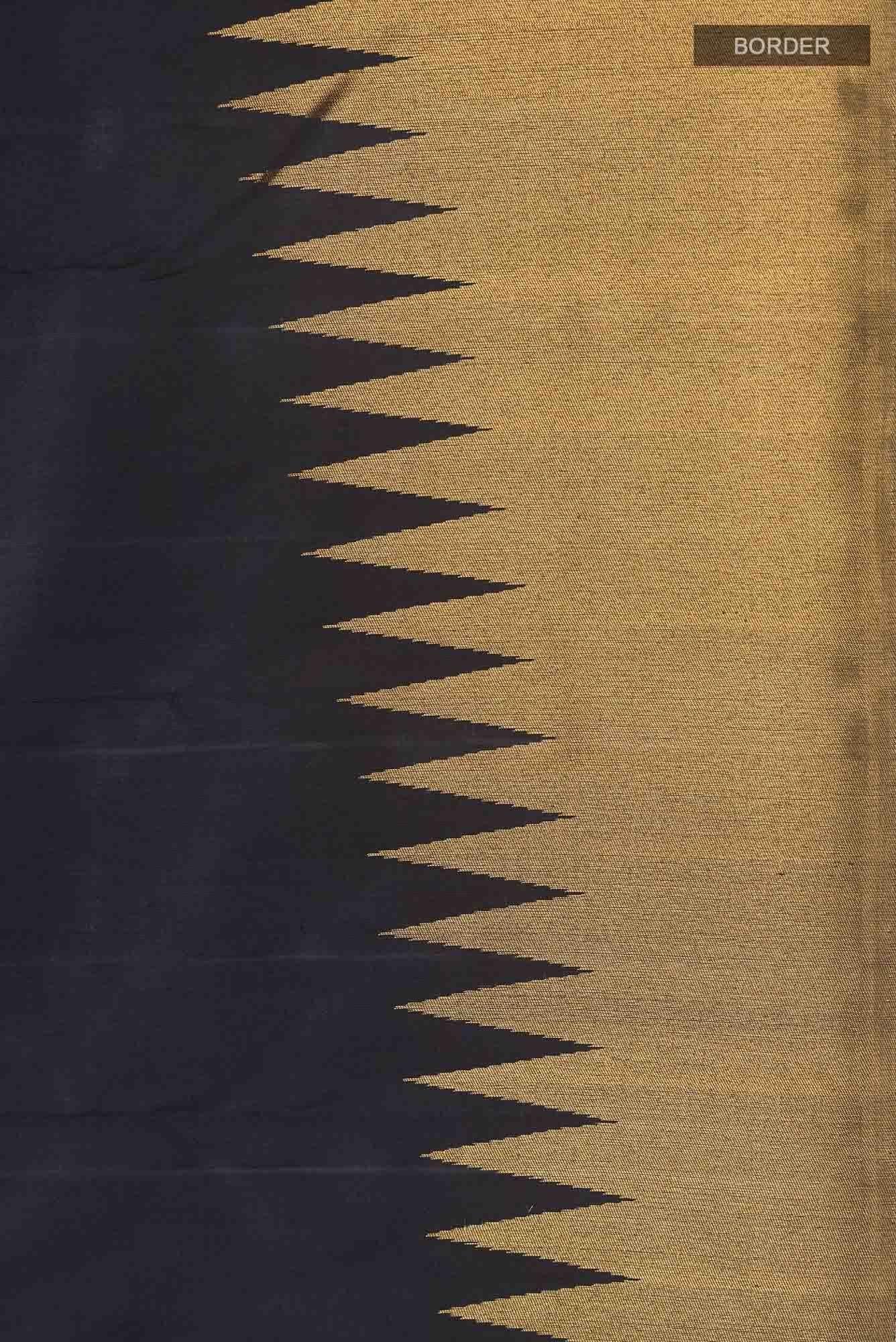 Black Kanchipuram Silk Saree