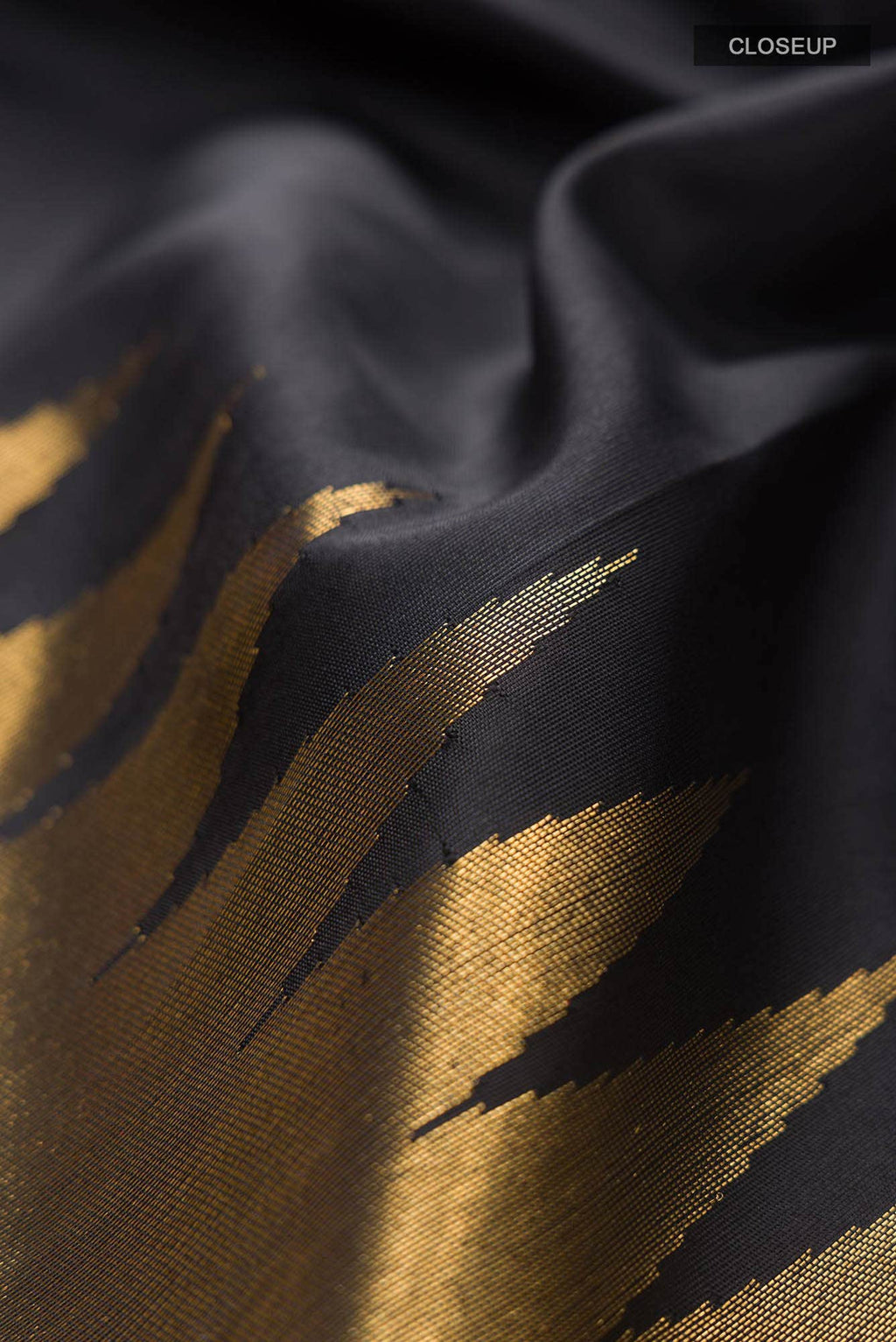 Black Kanchipuram Silk Saree