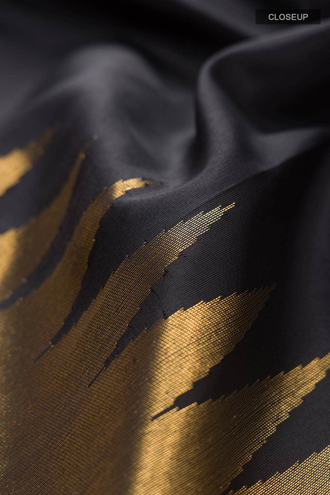 Black Kanchipuram Silk Saree