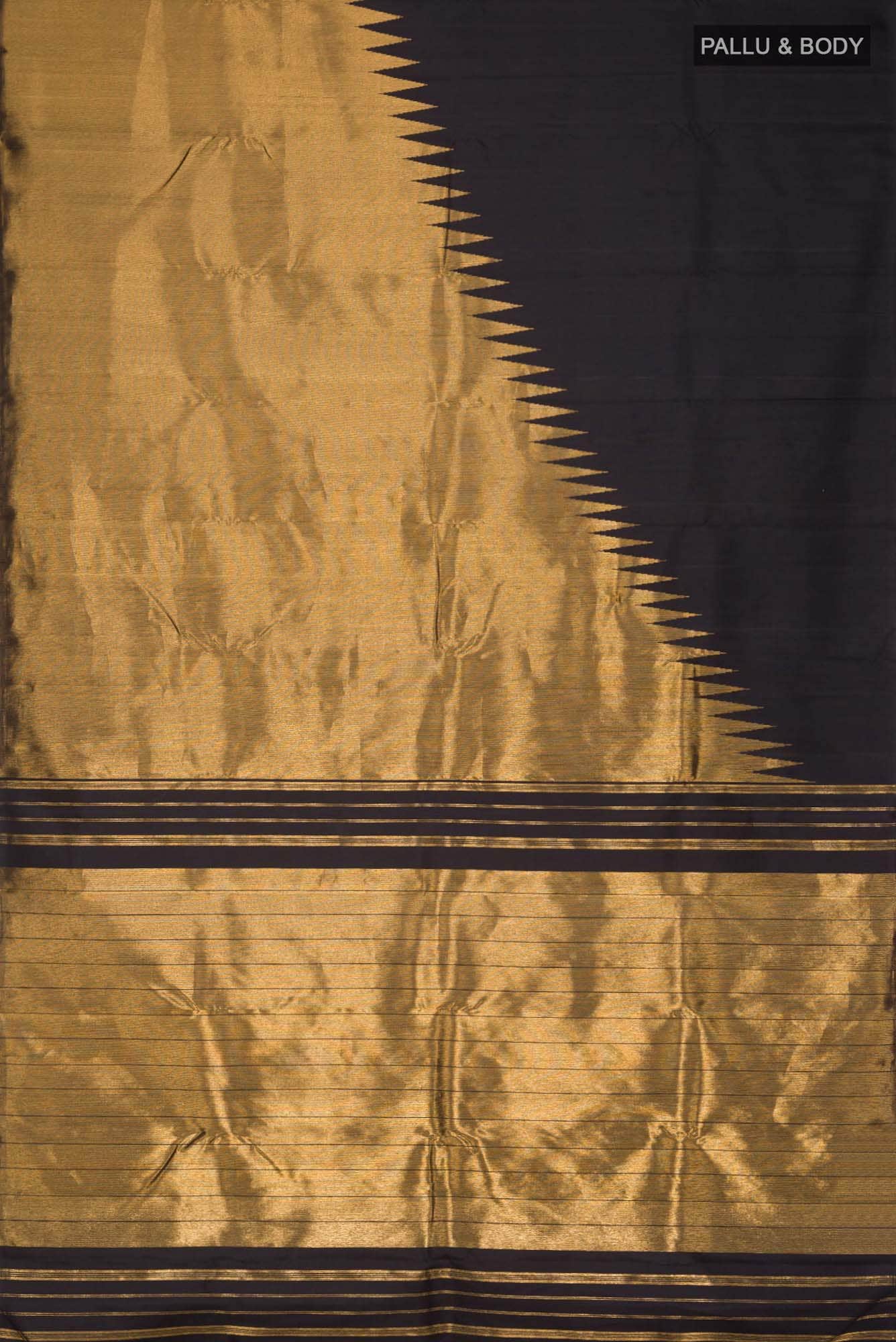 Black Kanchipuram Silk Saree