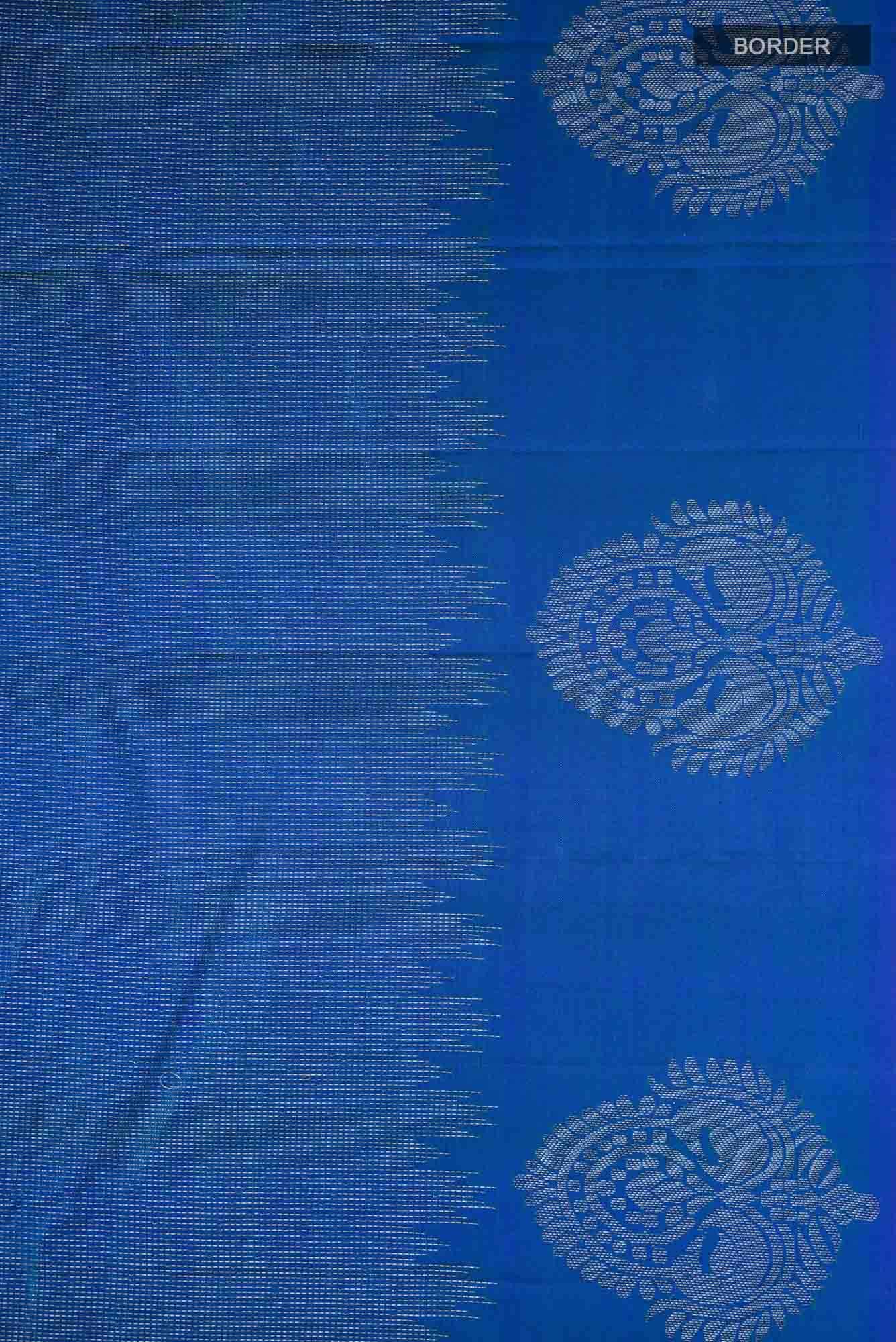 Blue Kanchipuram Silk Saree