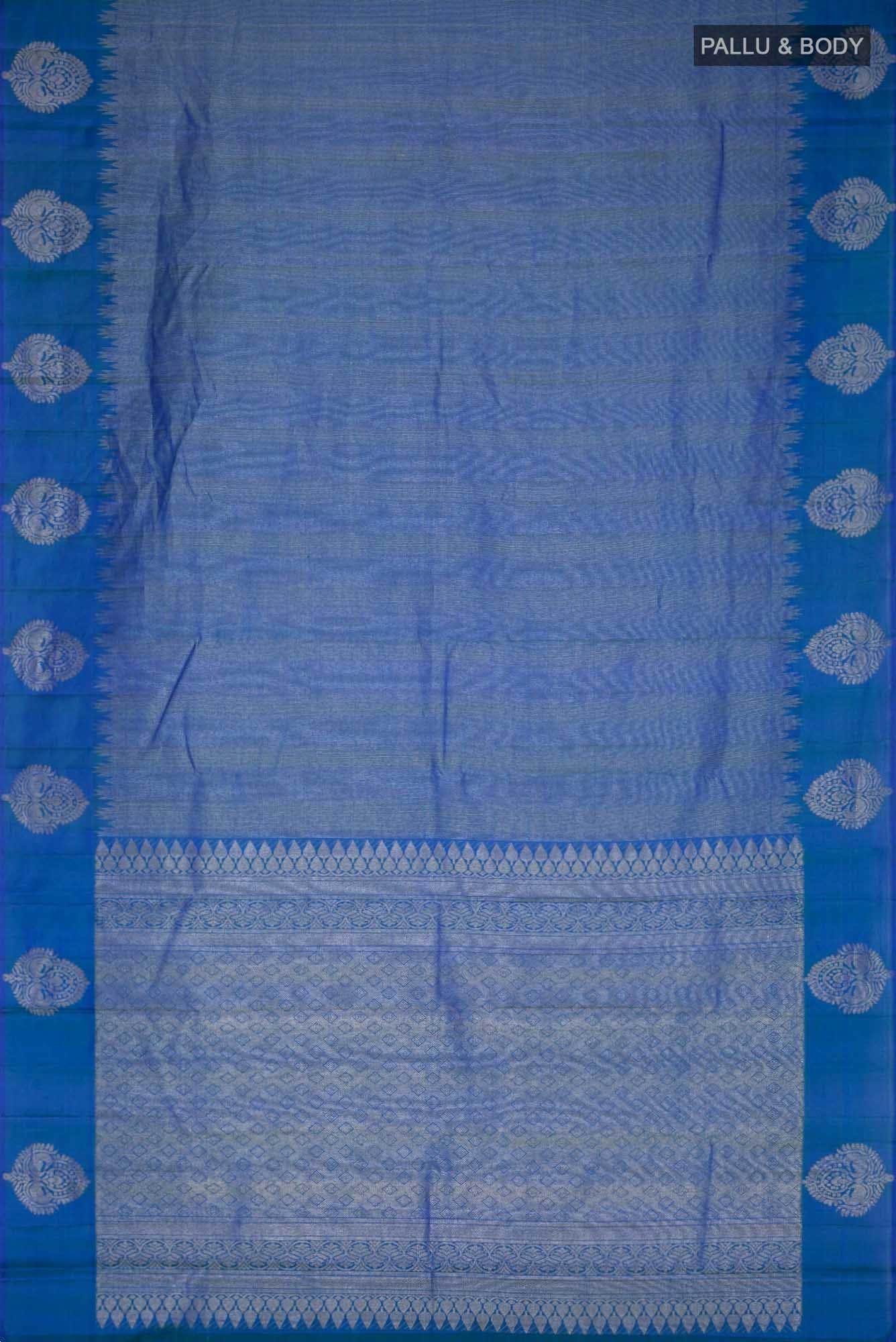 Blue Kanchipuram Silk Saree