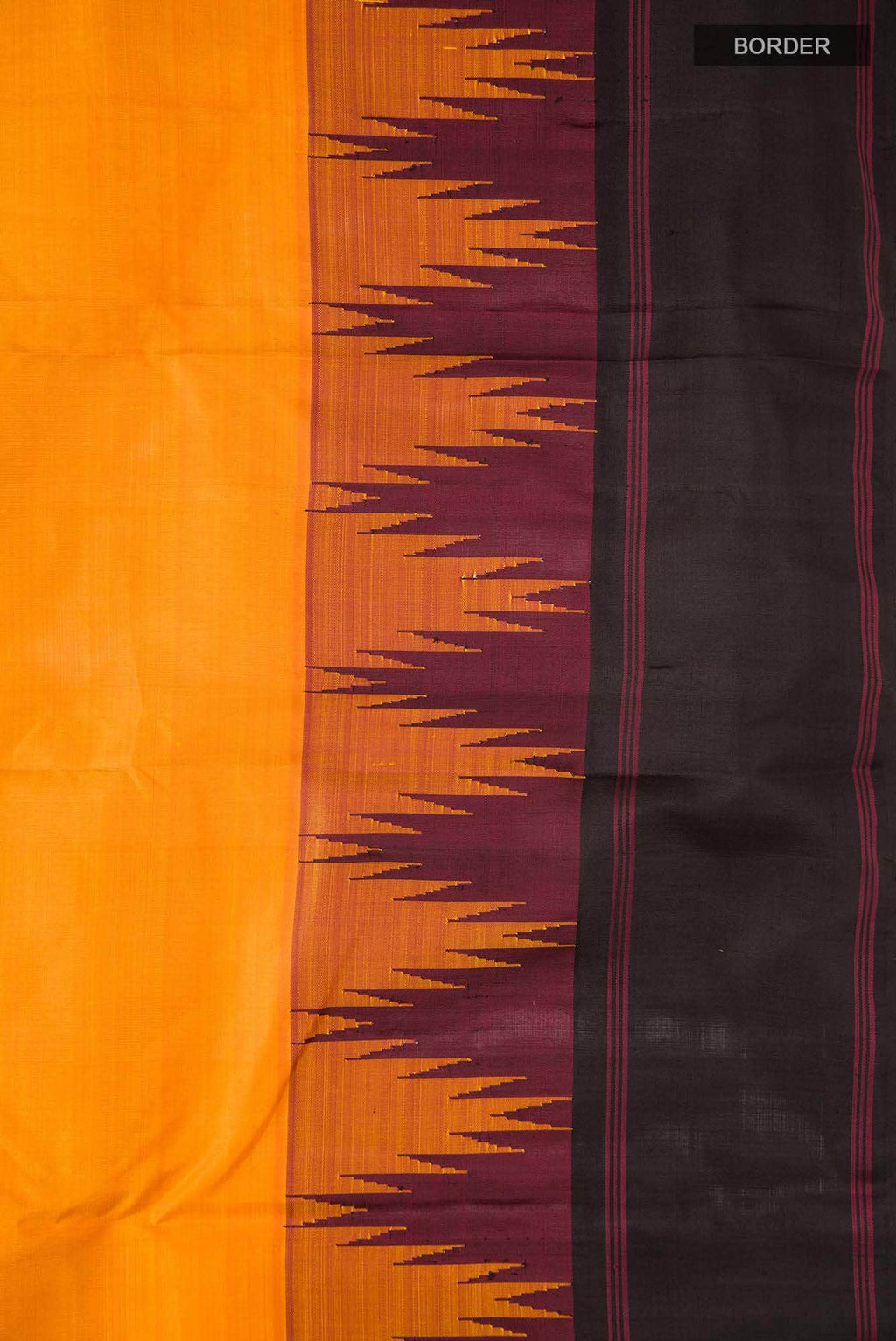 Yellow Kanchipuram Silk Saree