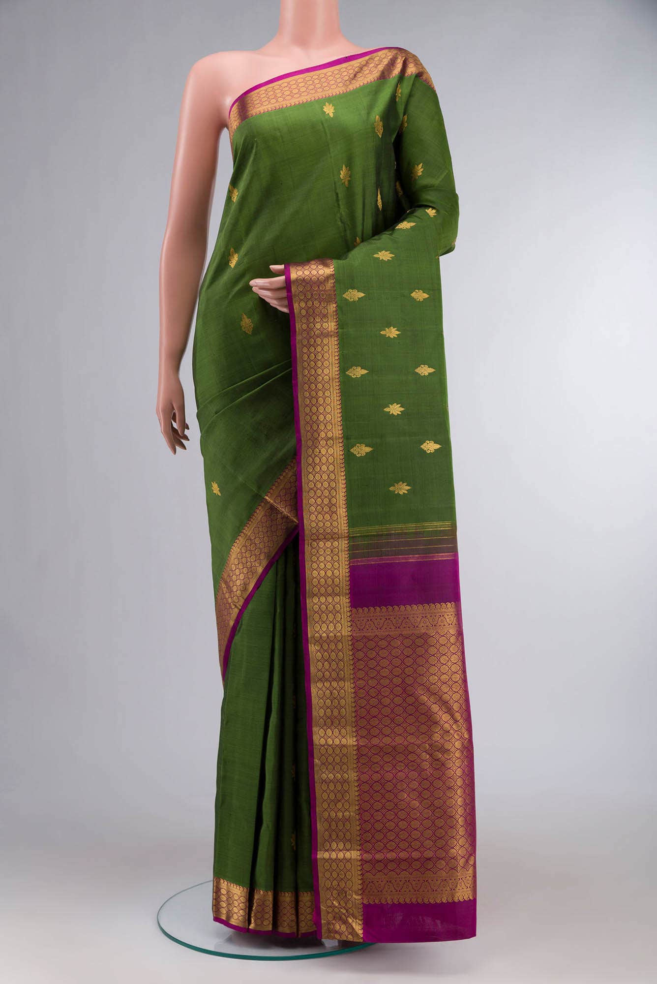 Green Kanchipuram Silk Saree