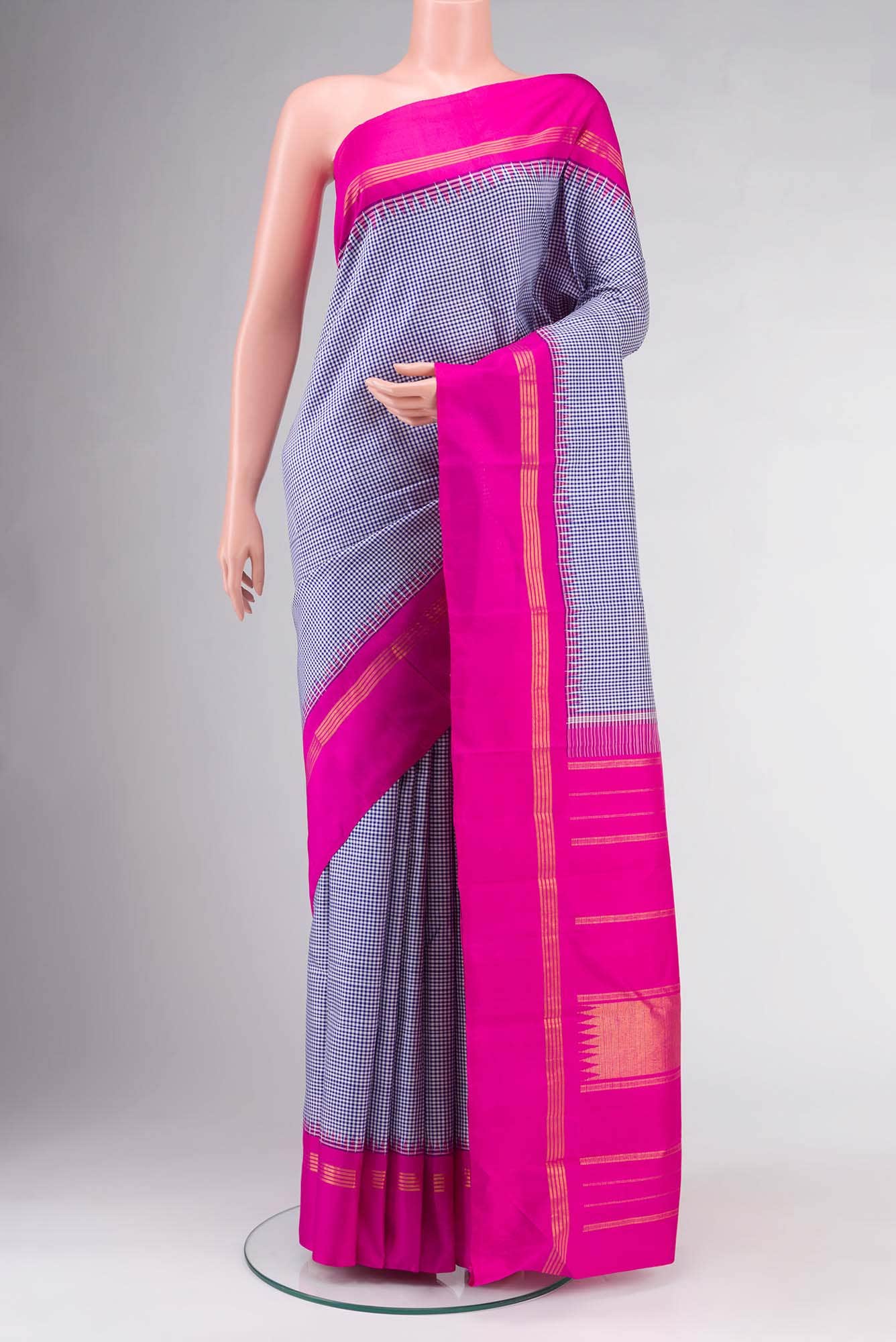 Blue Kanchipuram Silk Saree