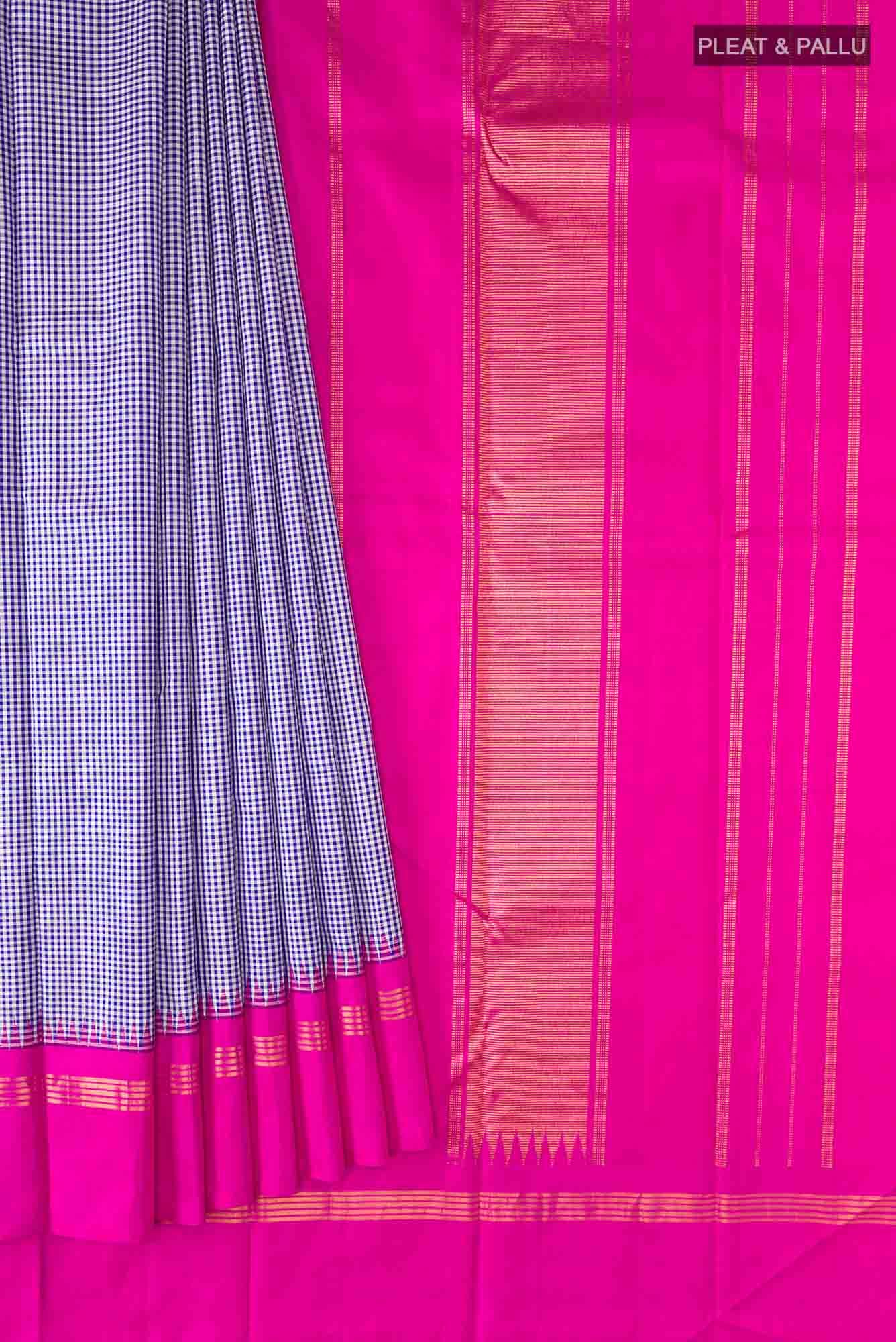 Blue Kanchipuram Silk Saree