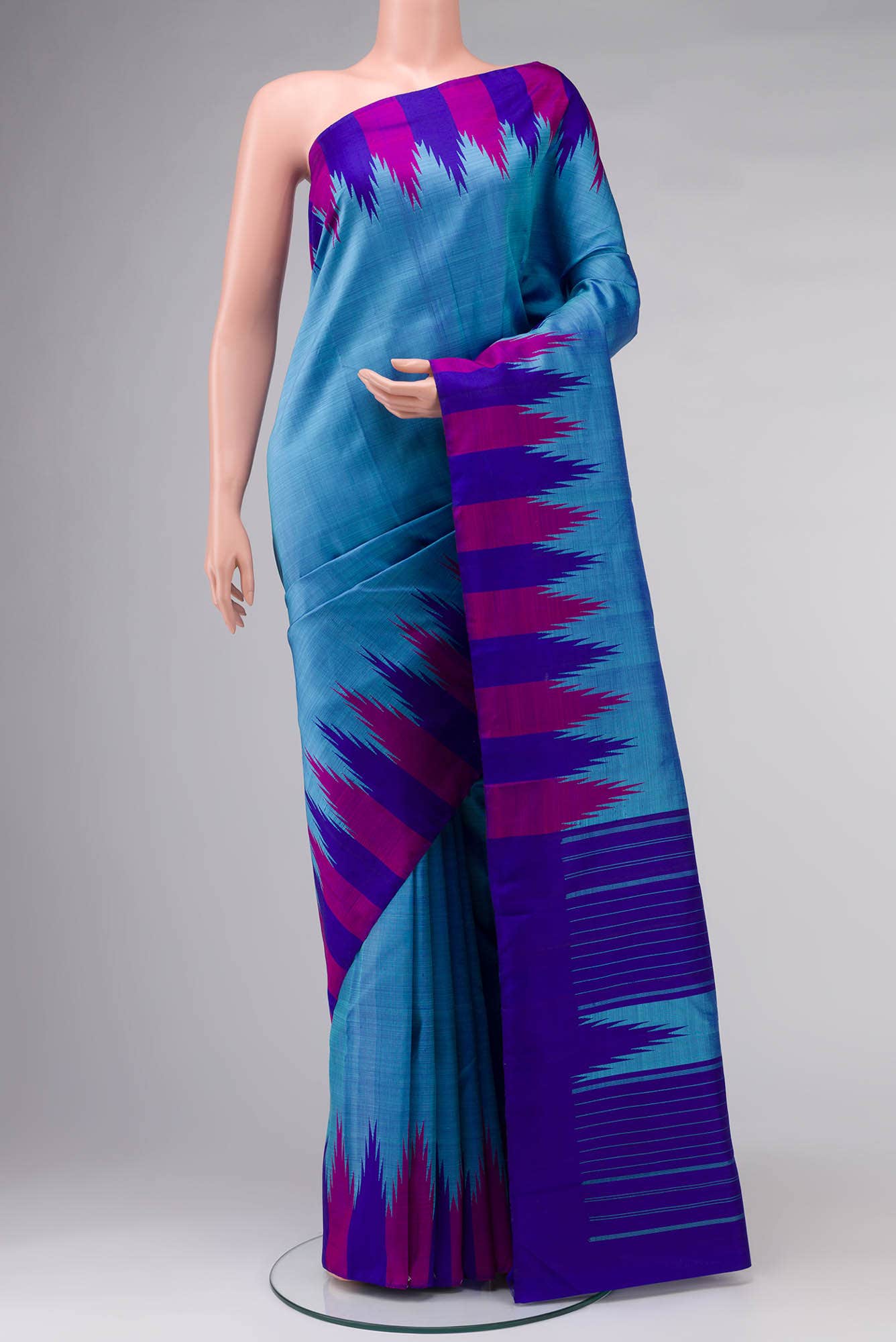 Blue Kanchipuram Silk Saree