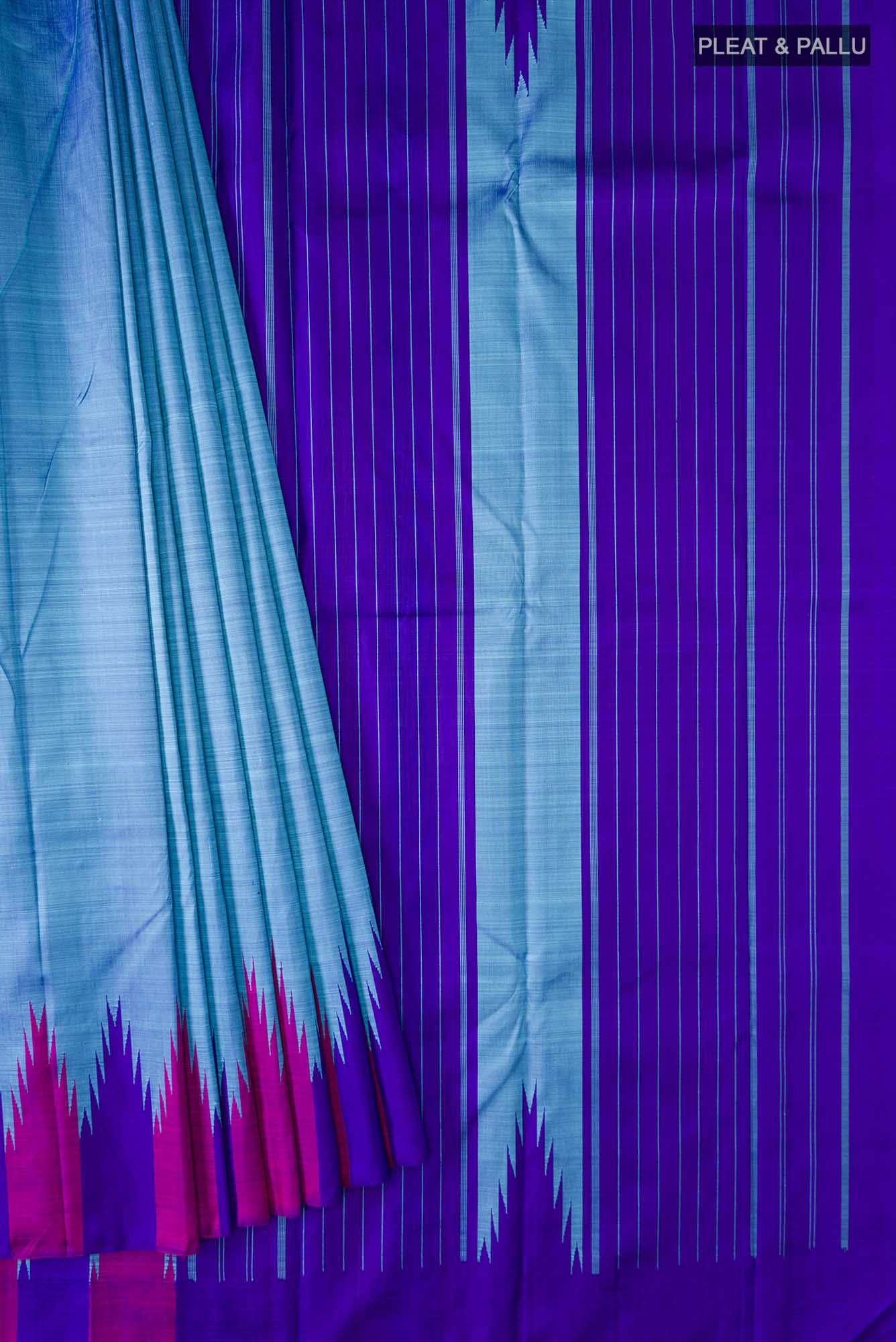 Blue Kanchipuram Silk Saree