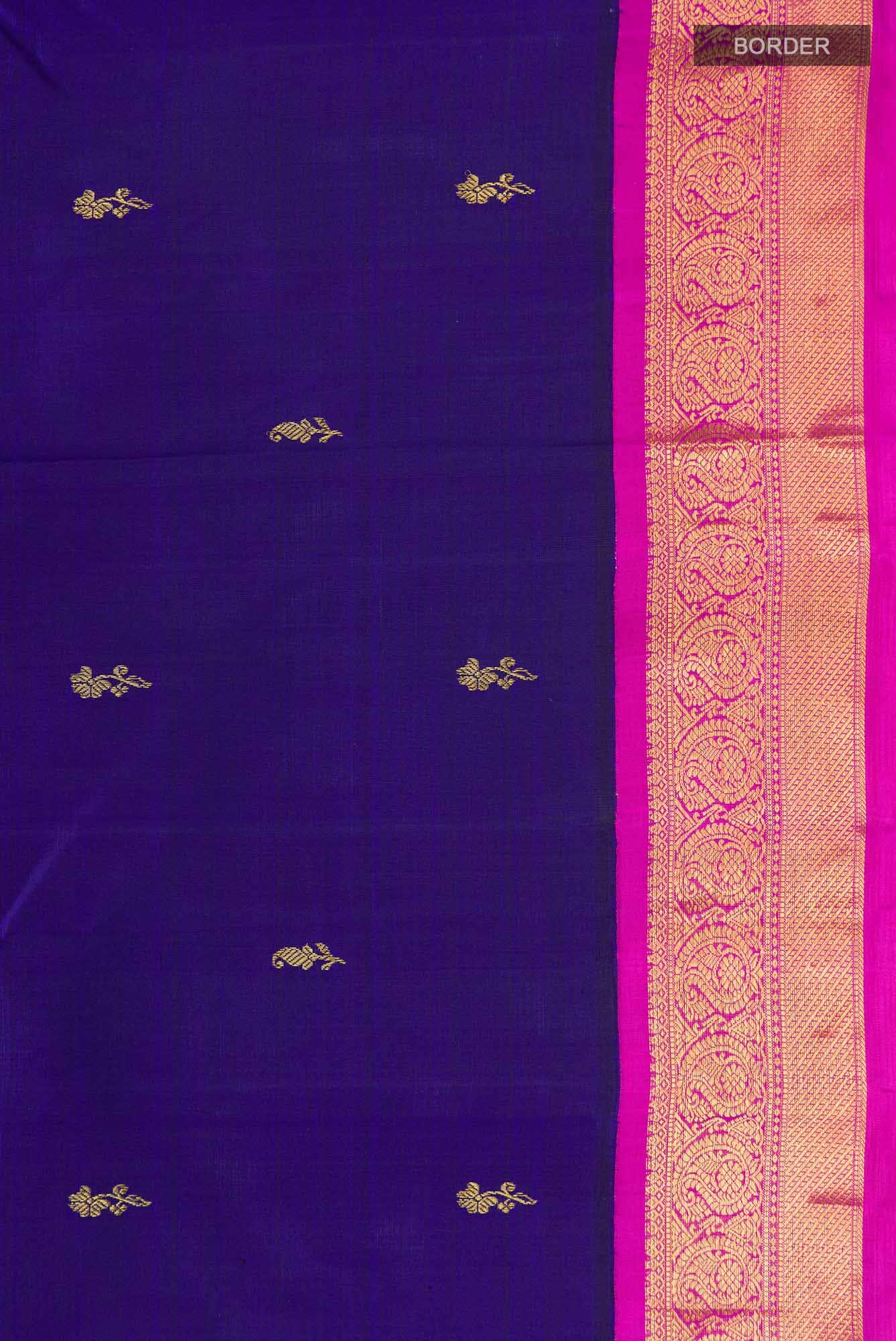 Blue Kanchipuram Silk Saree