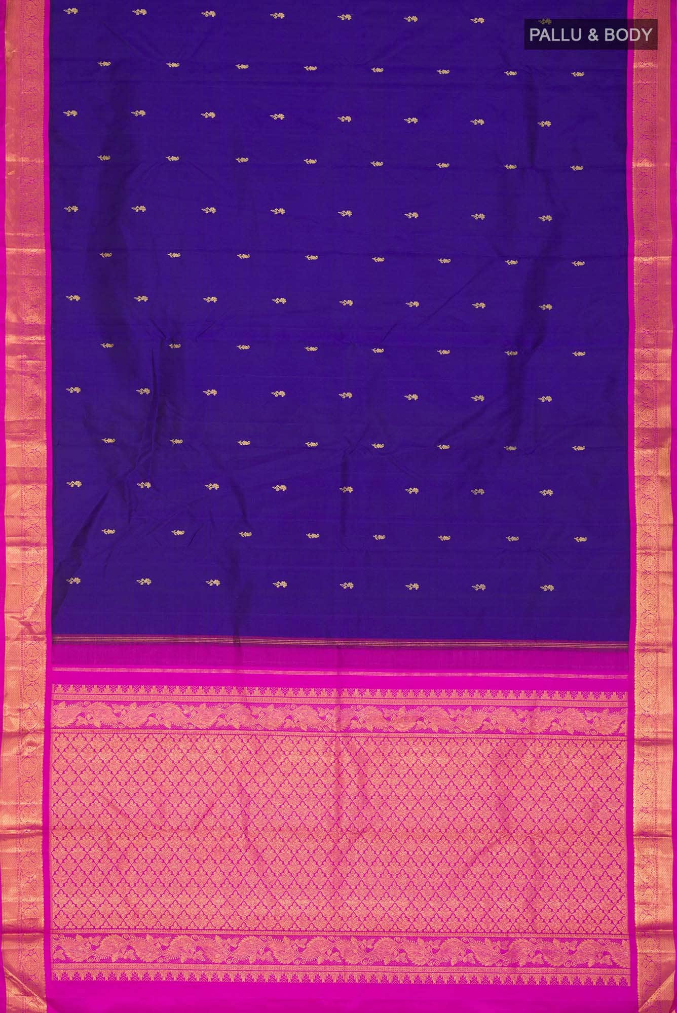 Blue Kanchipuram Silk Saree