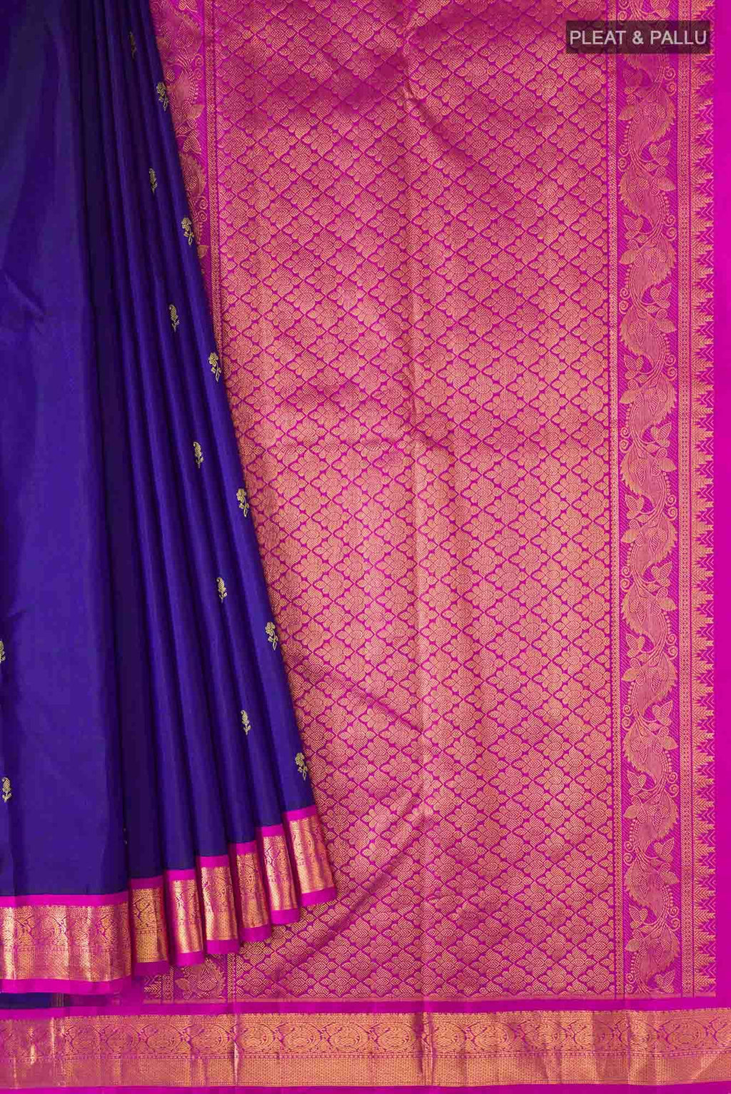 Blue Kanchipuram Silk Saree