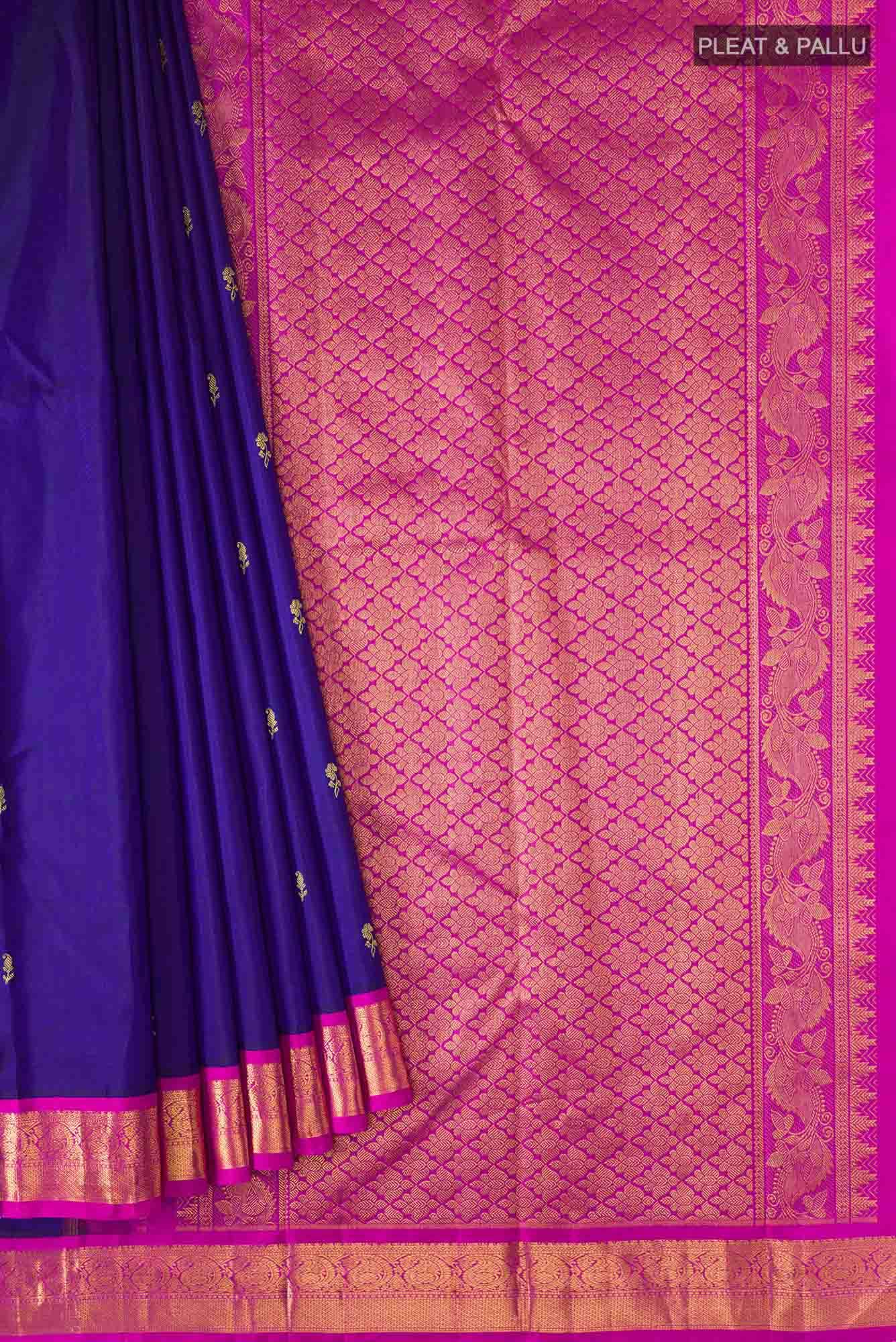 Blue Kanchipuram Silk Saree