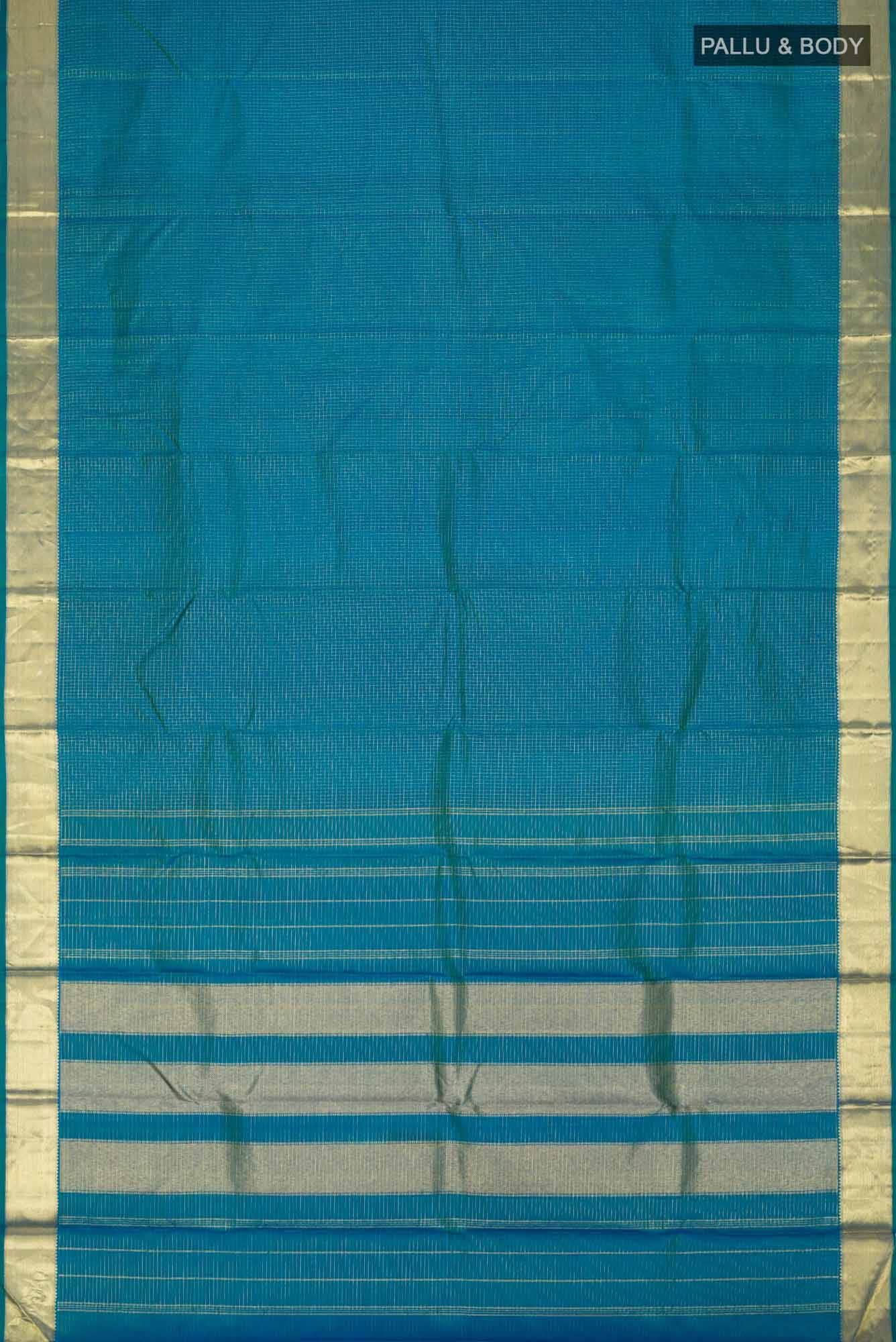 Blue Kanchipuram Silk Saree
