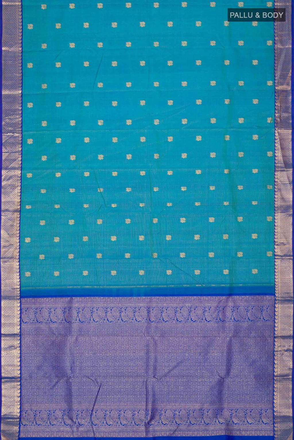 Blue Kanchipuram Silk Saree