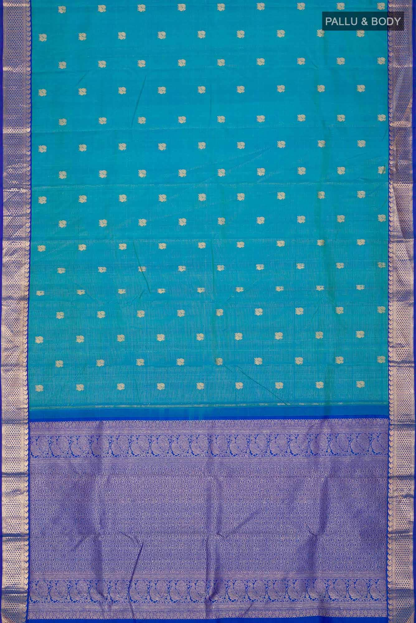 Blue Kanchipuram Silk Saree