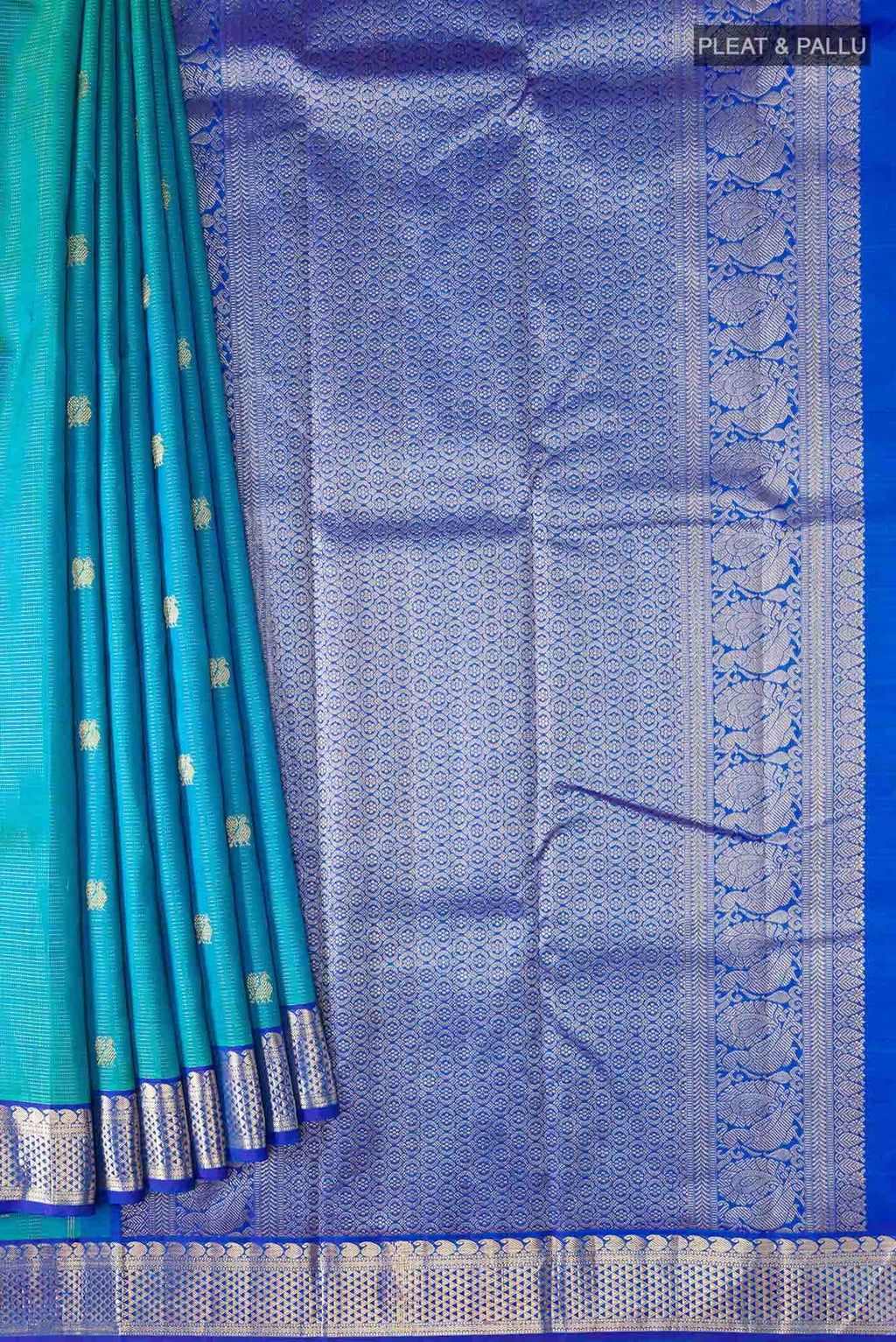 Blue Kanchipuram Silk Saree