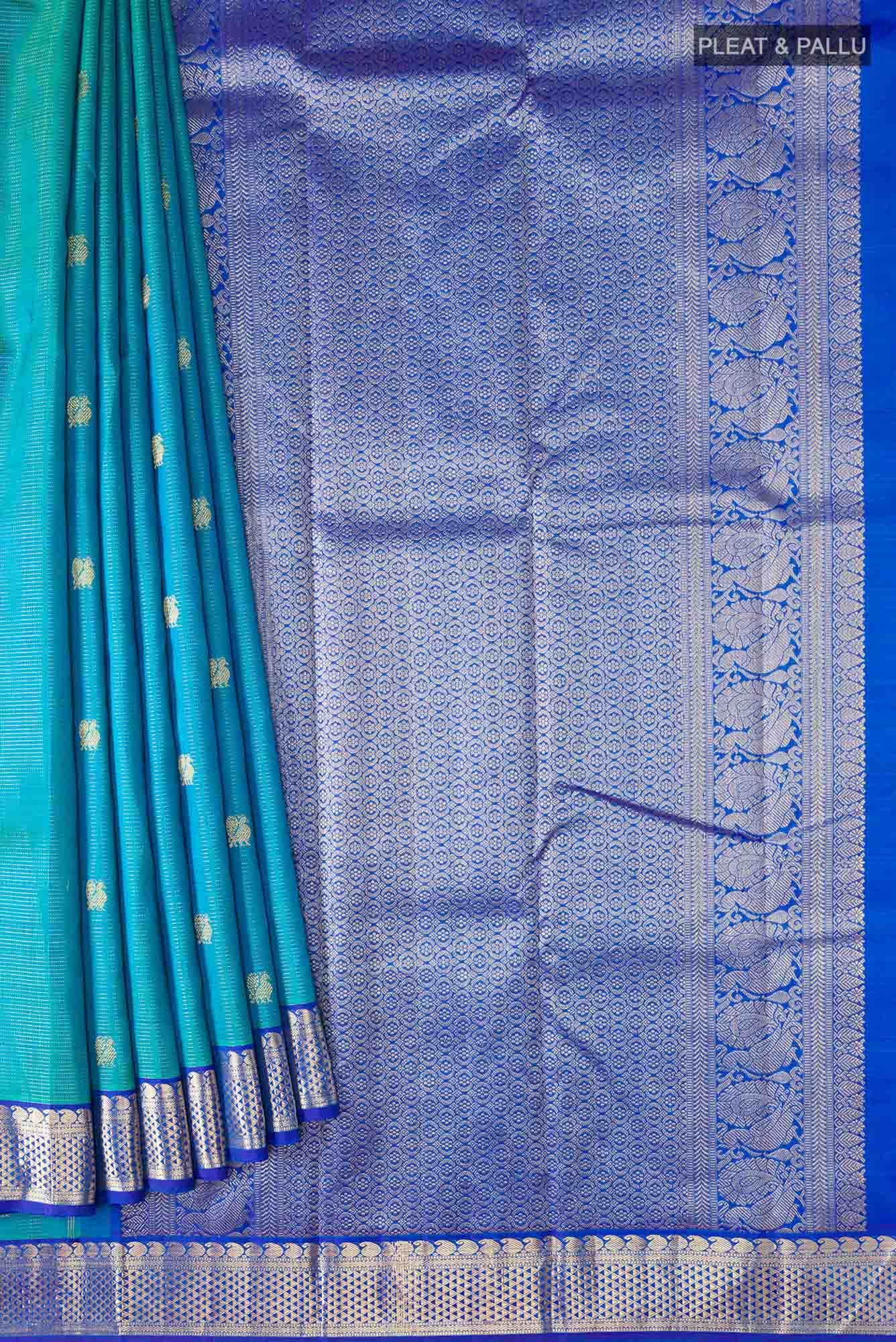 Blue Kanchipuram Silk Saree