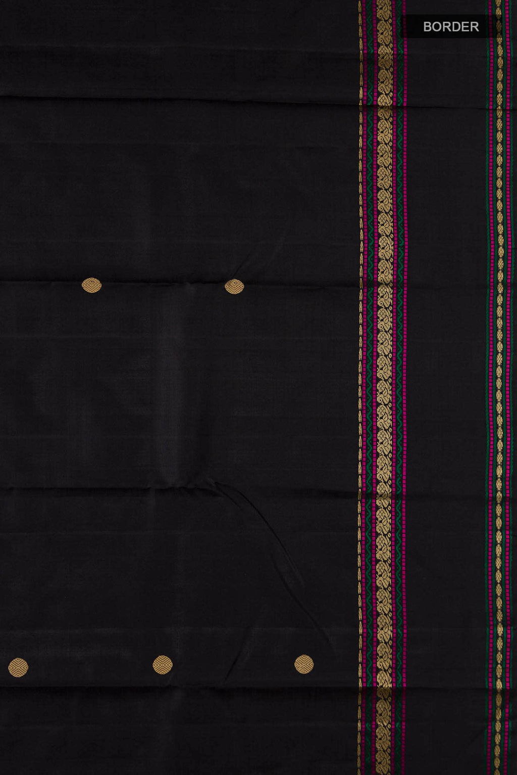 Black Kanchipuram Silk Saree
