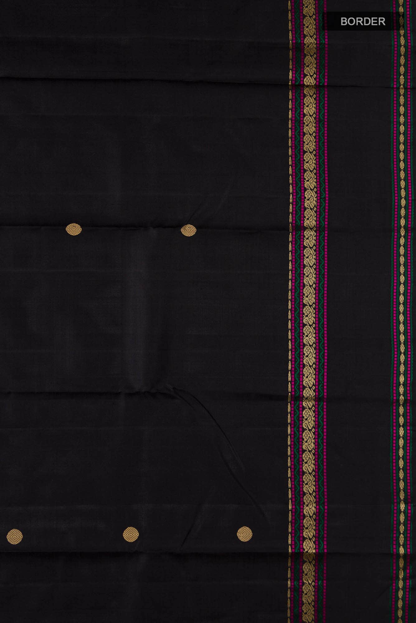 Black Kanchipuram Silk Saree
