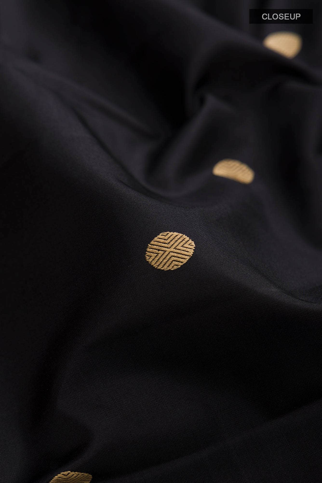 Black Kanchipuram Silk Saree
