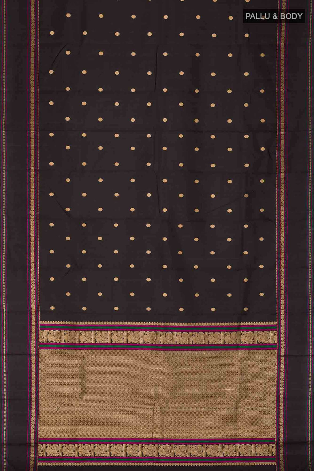 Black Kanchipuram Silk Saree