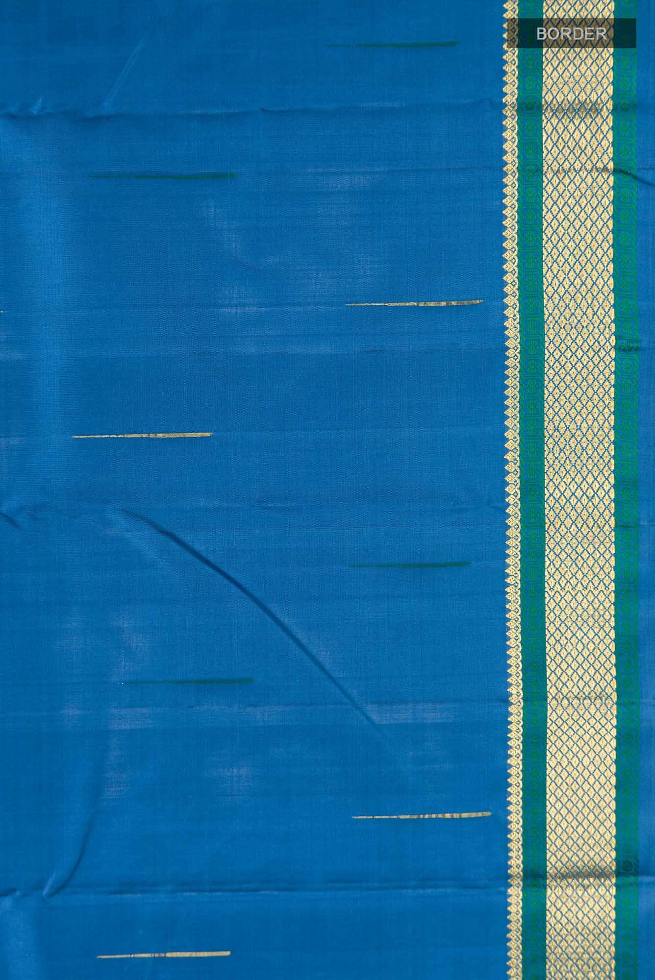 Blue Kanchipuram Silk Saree