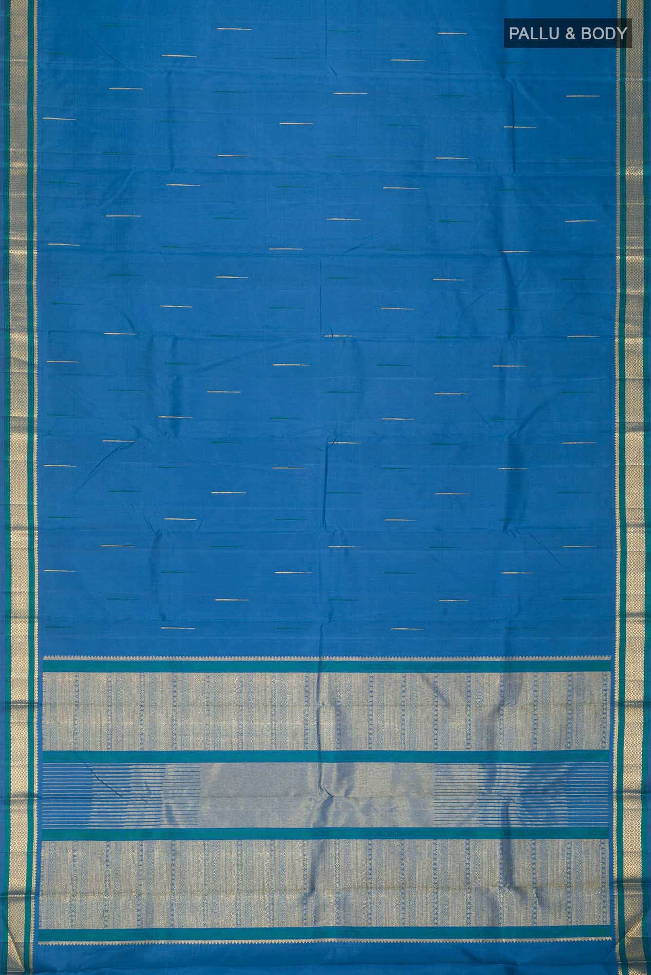 Blue Kanchipuram Silk Saree