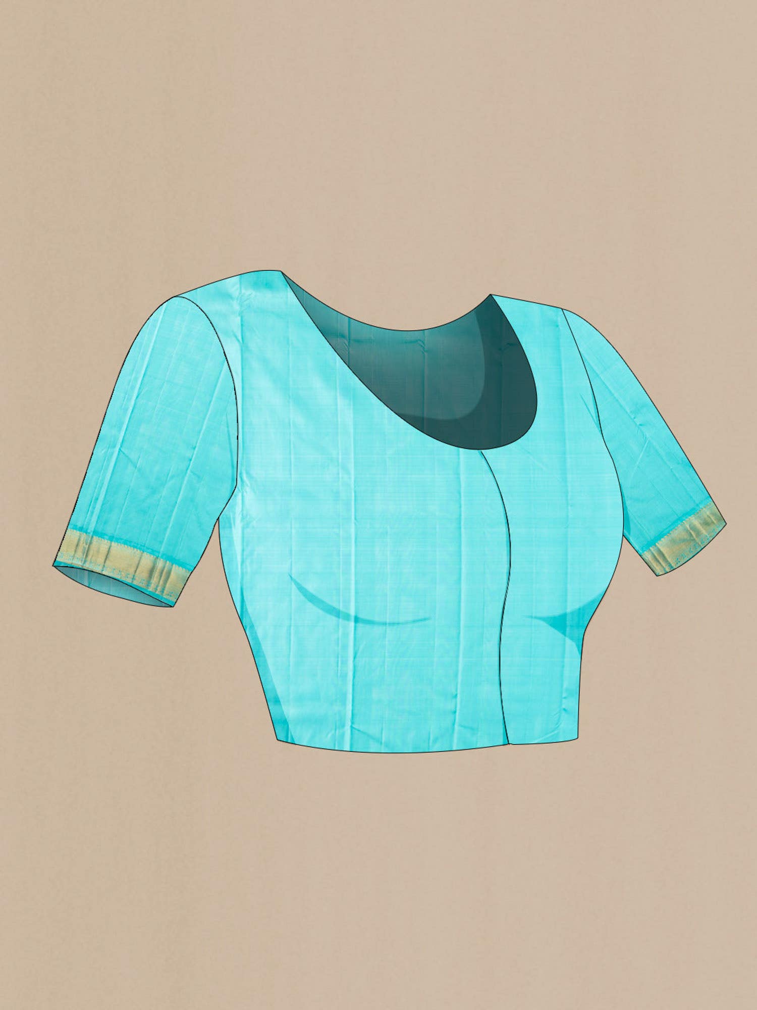 Blue Kanchipuram Silk Saree