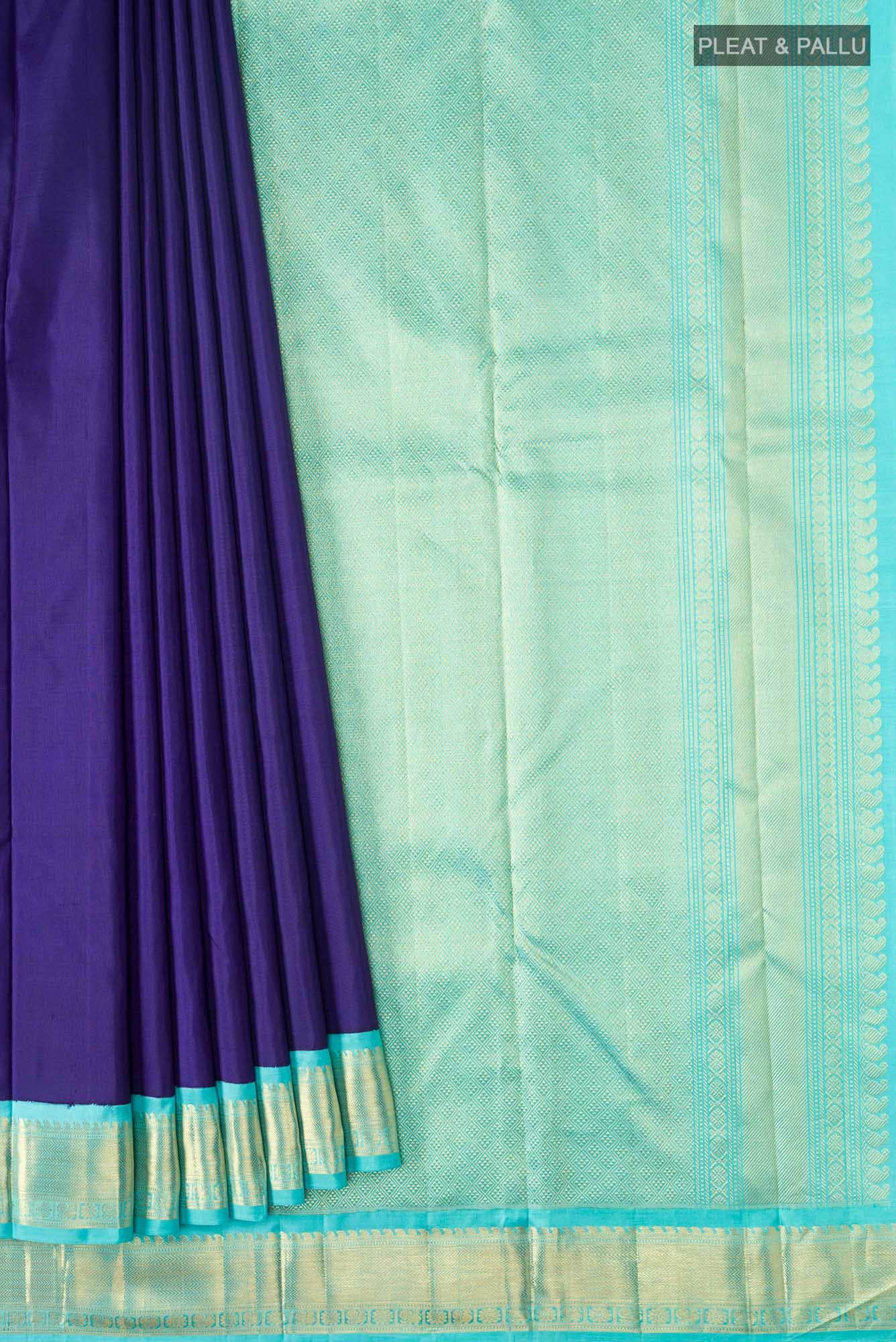 Blue Kanchipuram Silk Saree
