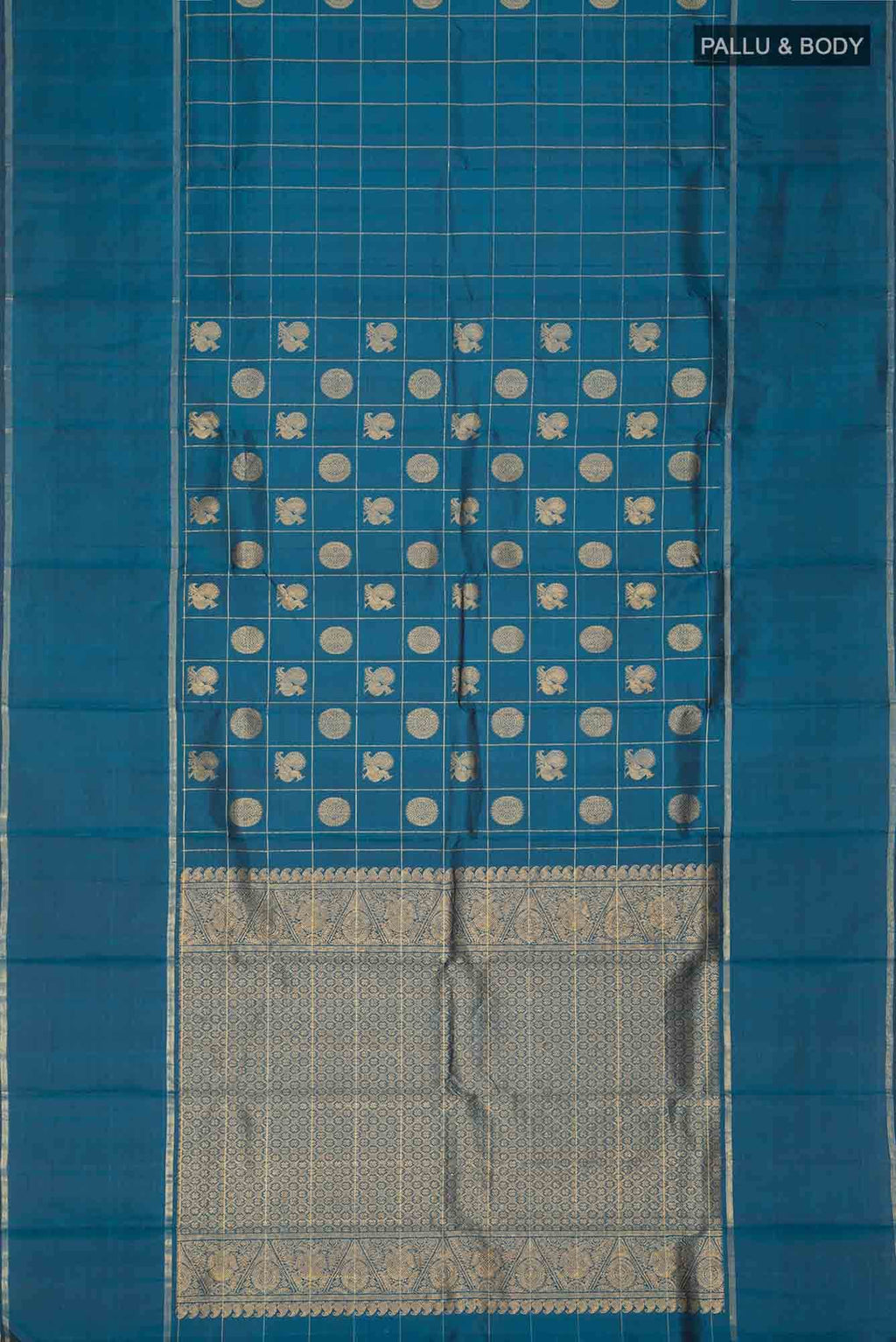 Blue Kanchipuram Silk Saree