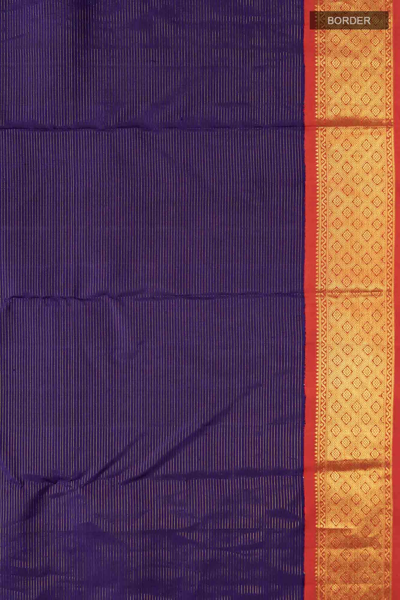 Blue Kanchipuram Silk Saree