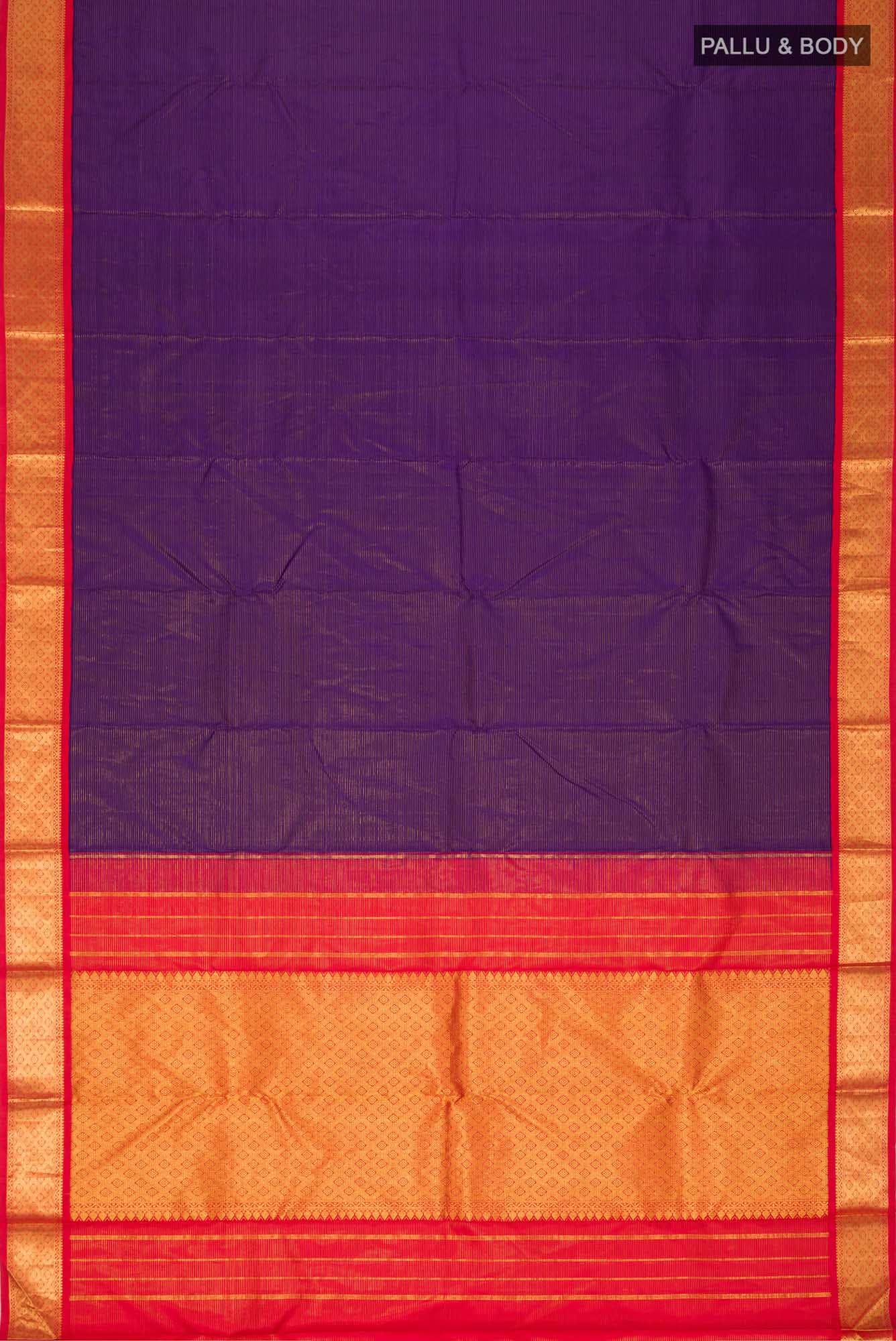 Blue Kanchipuram Silk Saree