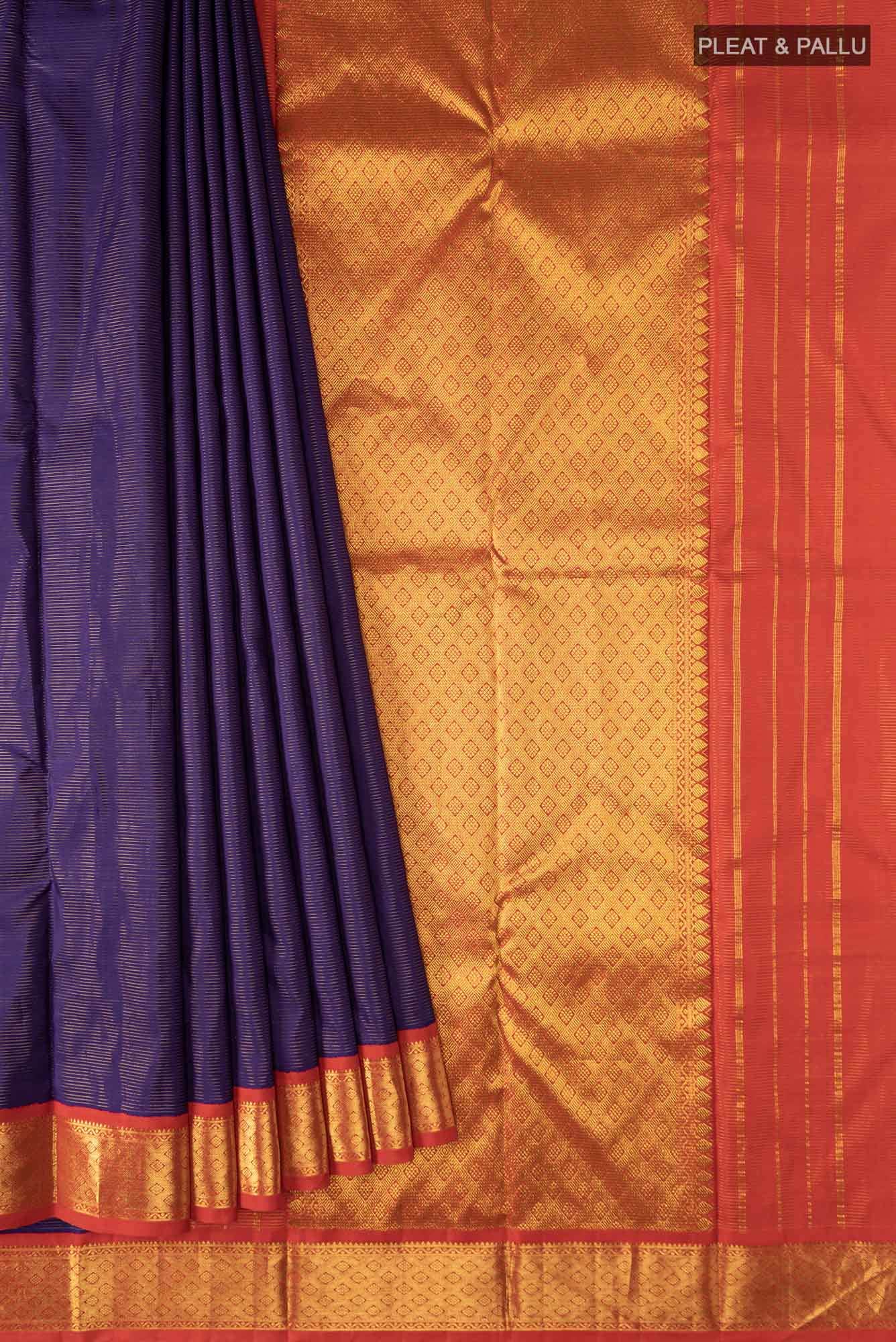 Blue Kanchipuram Silk Saree