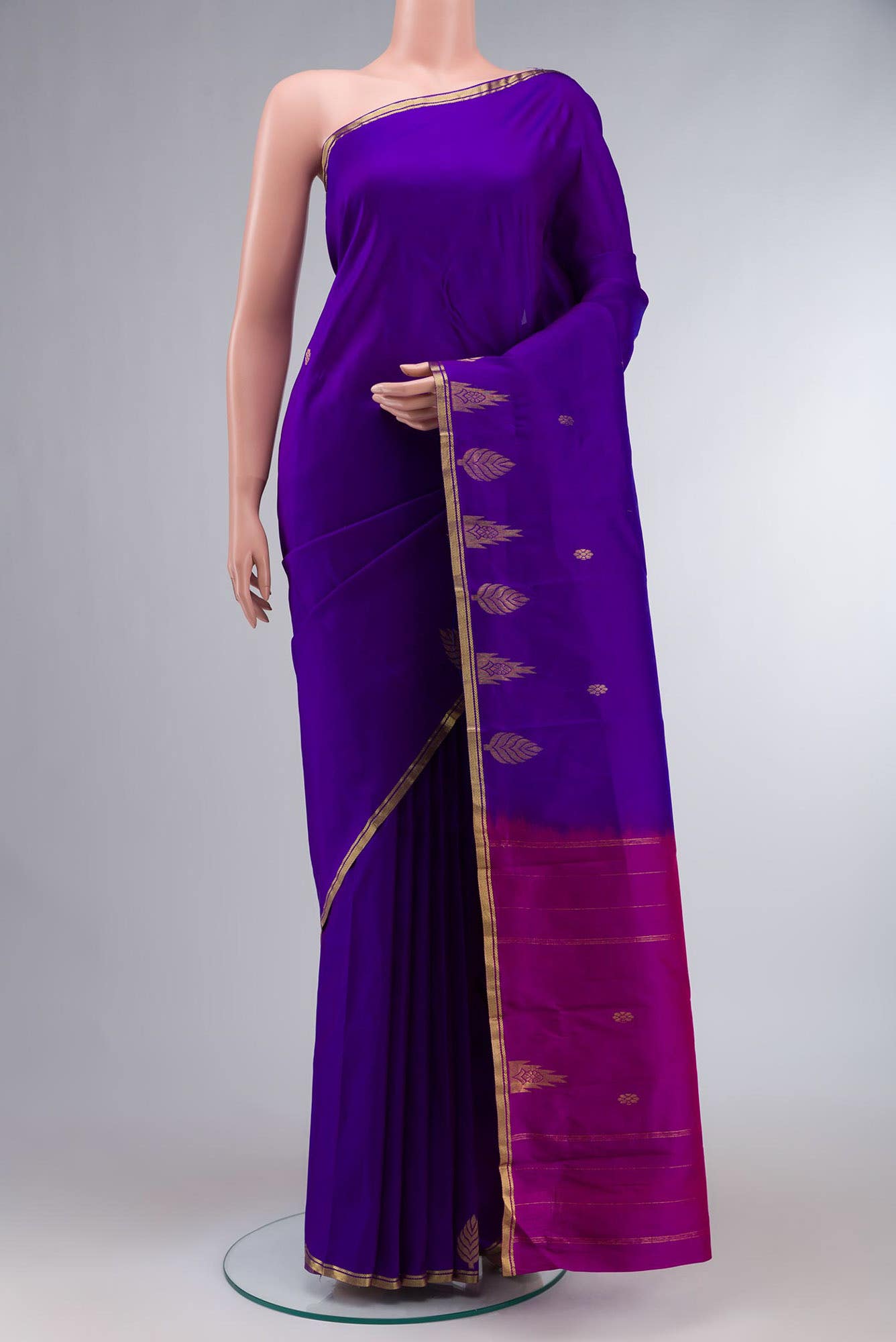 Blue Kanchipuram Silk Saree