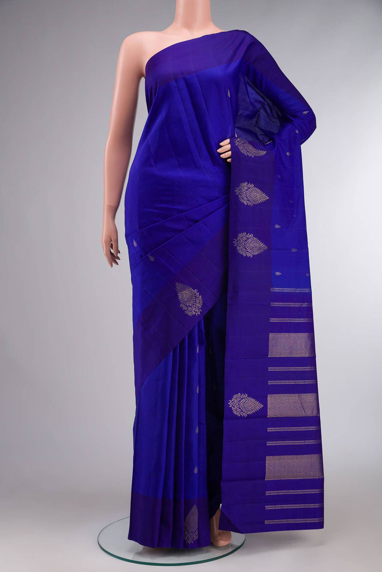 Blue Kanchipuram Silk Saree