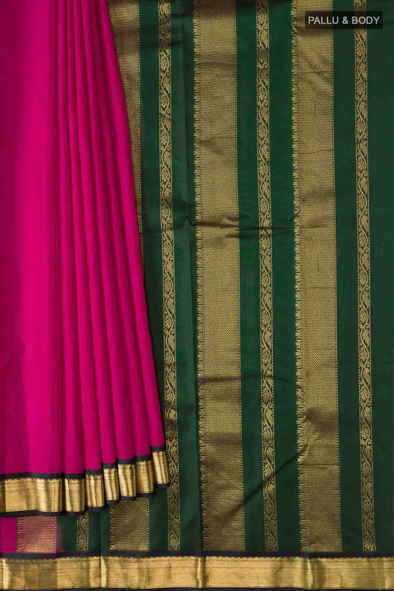 Pink Kanchipuram Silk Saree