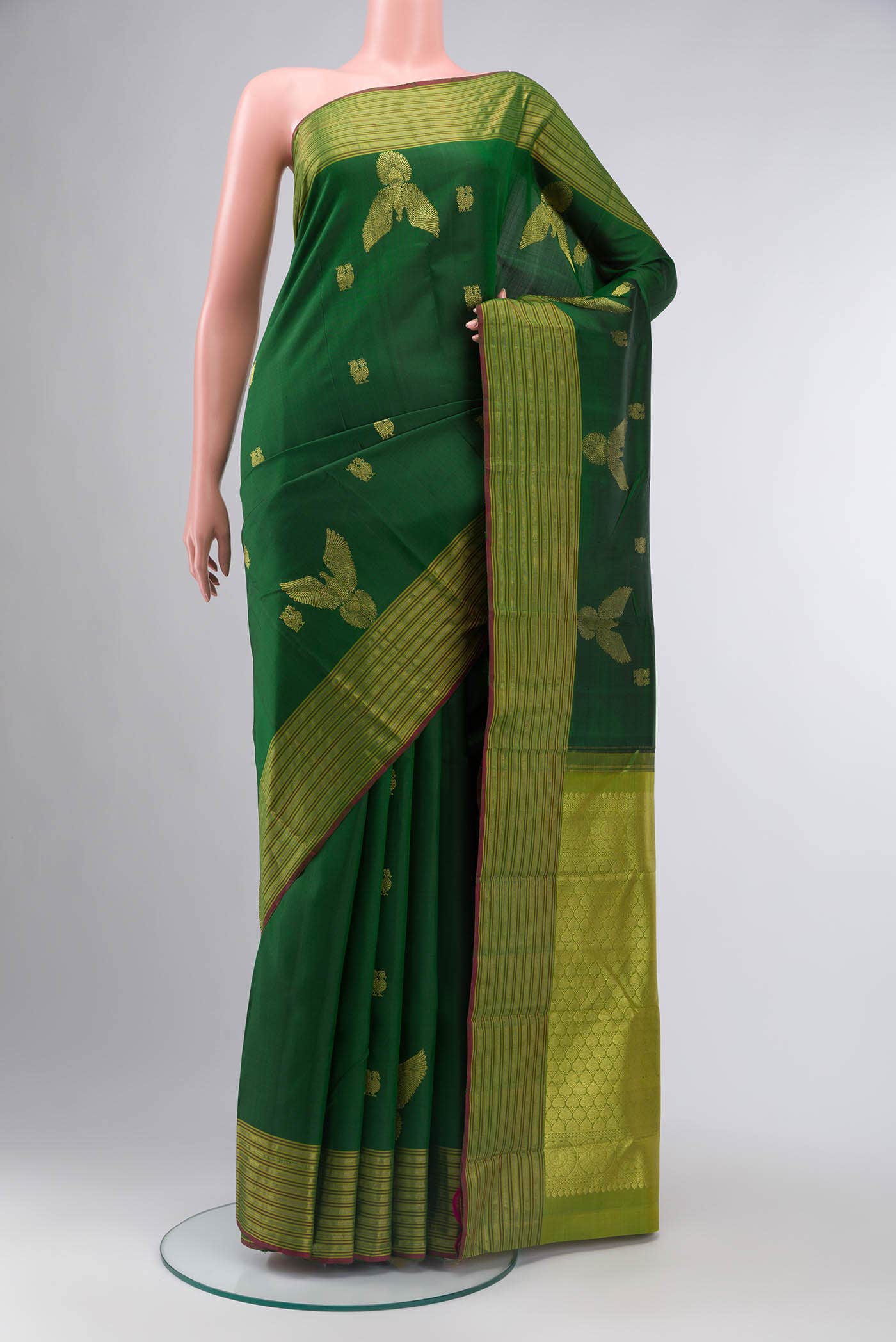 Green Kanchipuram Silk Saree