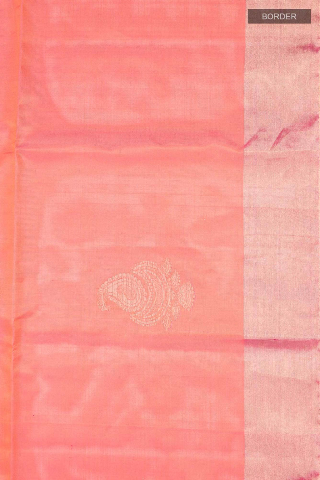 Orange with Pink Dual Tone Soft Silk Saree