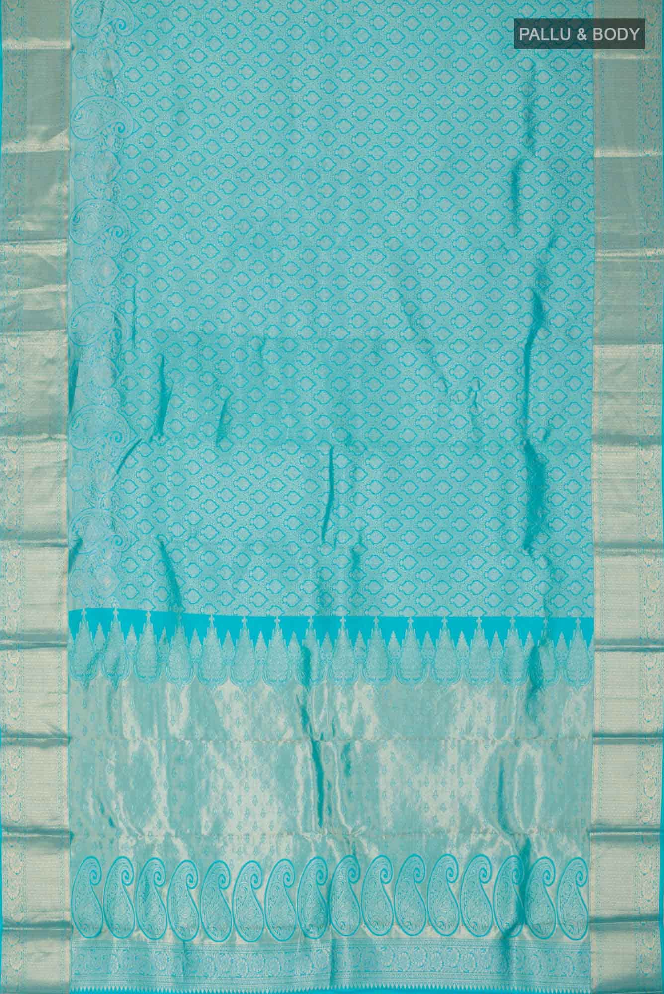 Blue Kanchipuram Silk Saree