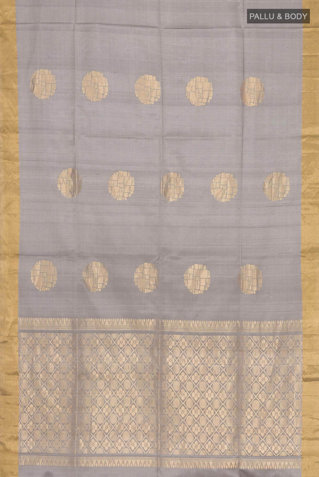 Grey Soft Silk Saree